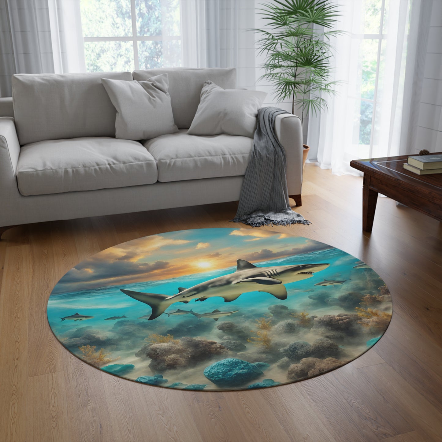 Round Rug Has Matching Products Comforter 2 Pillow Shams and Lamp with Shipping is Under 268$, Rugs and Curtains Coming 3/1/24 Adult - Children Accessories Decor
