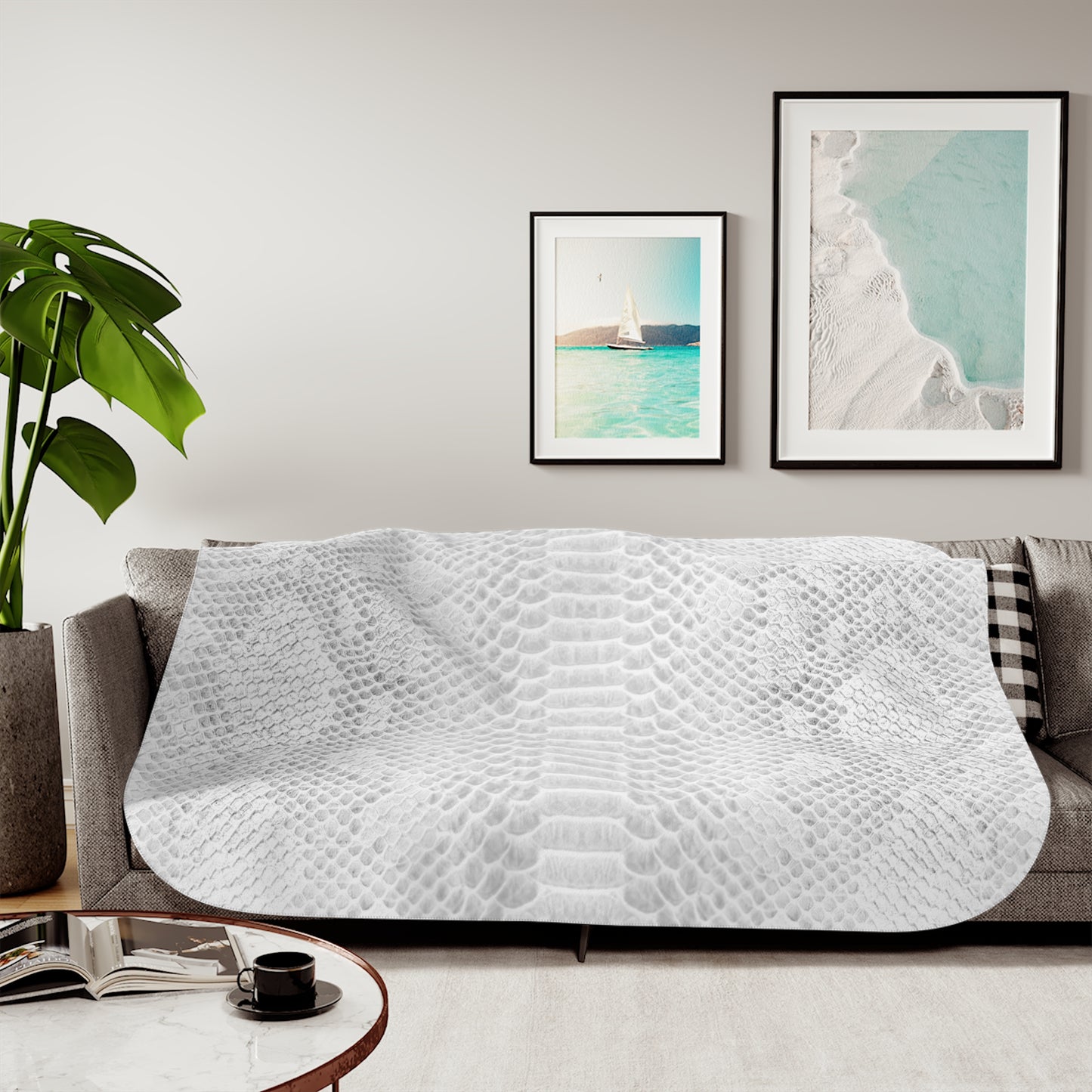 Sherpa Blanket, Many Colors of Snakeskin Available Call 1-603-377-1833