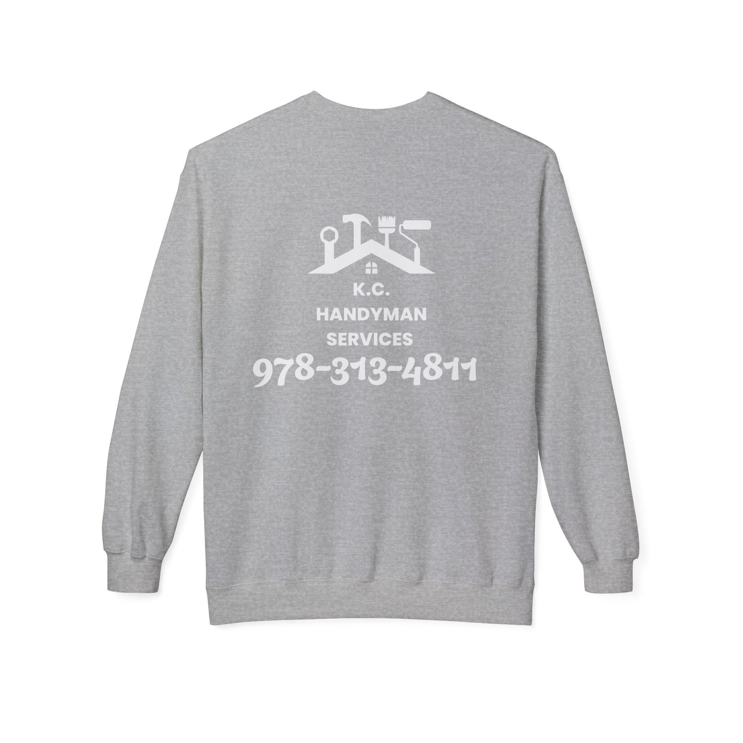 K.C. Handyman Services Sweatshirt, Custom Crewneck for Handyman, Cozy Workwear, Personalized Gift for Father's Day, Practical Uniform