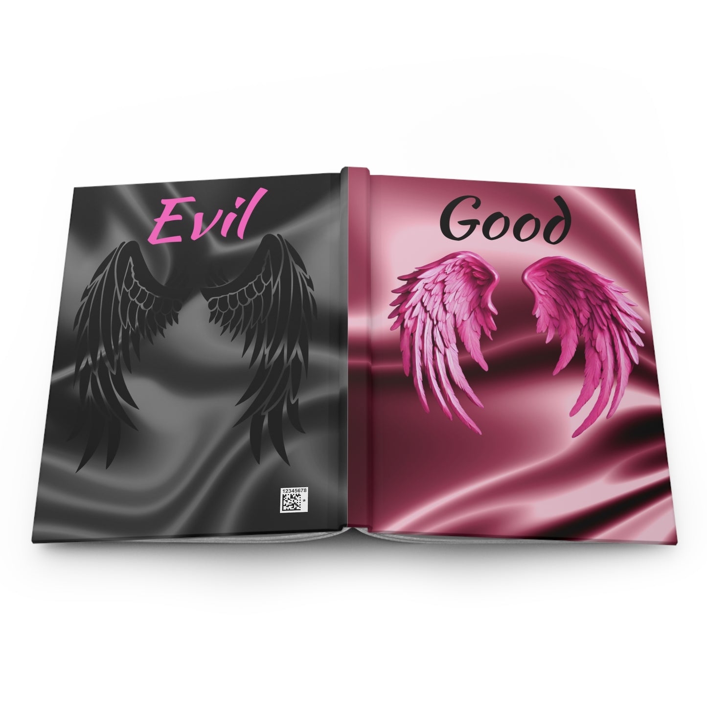 Hardcover Journal Matte Good And Evil Journal Adult Accessories Stationary