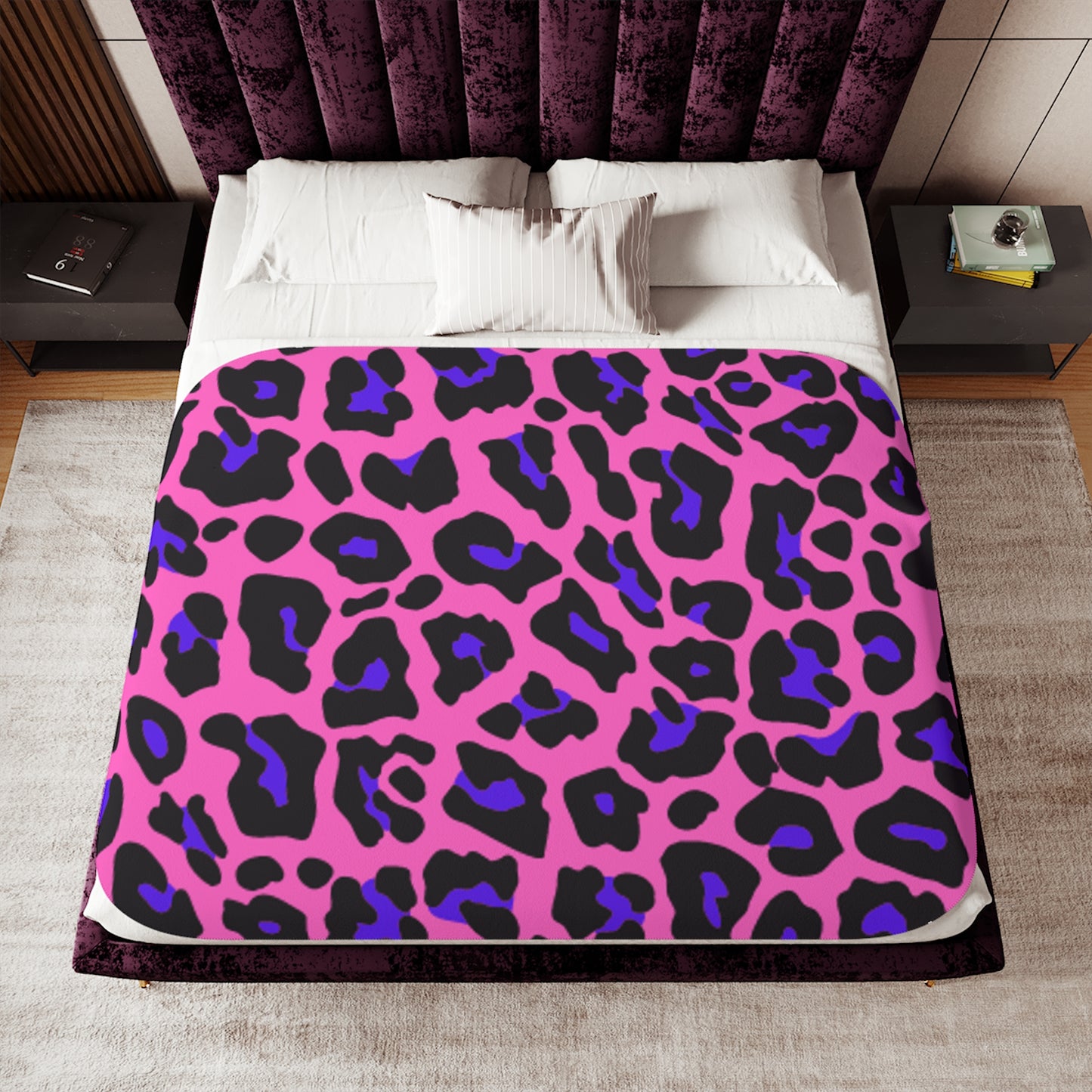 Sherpa Blanket, Two Colors Adult/Teen/Kids Accessories Decor Add Your Initials Or Name Call 603-377-1833 For Details