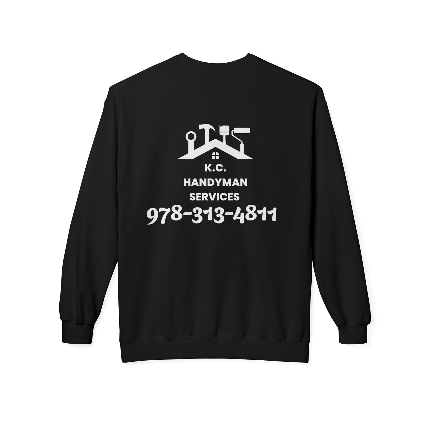 K.C. Handyman Services Sweatshirt, Custom Crewneck for Handyman, Cozy Workwear, Personalized Gift for Father's Day, Practical Uniform