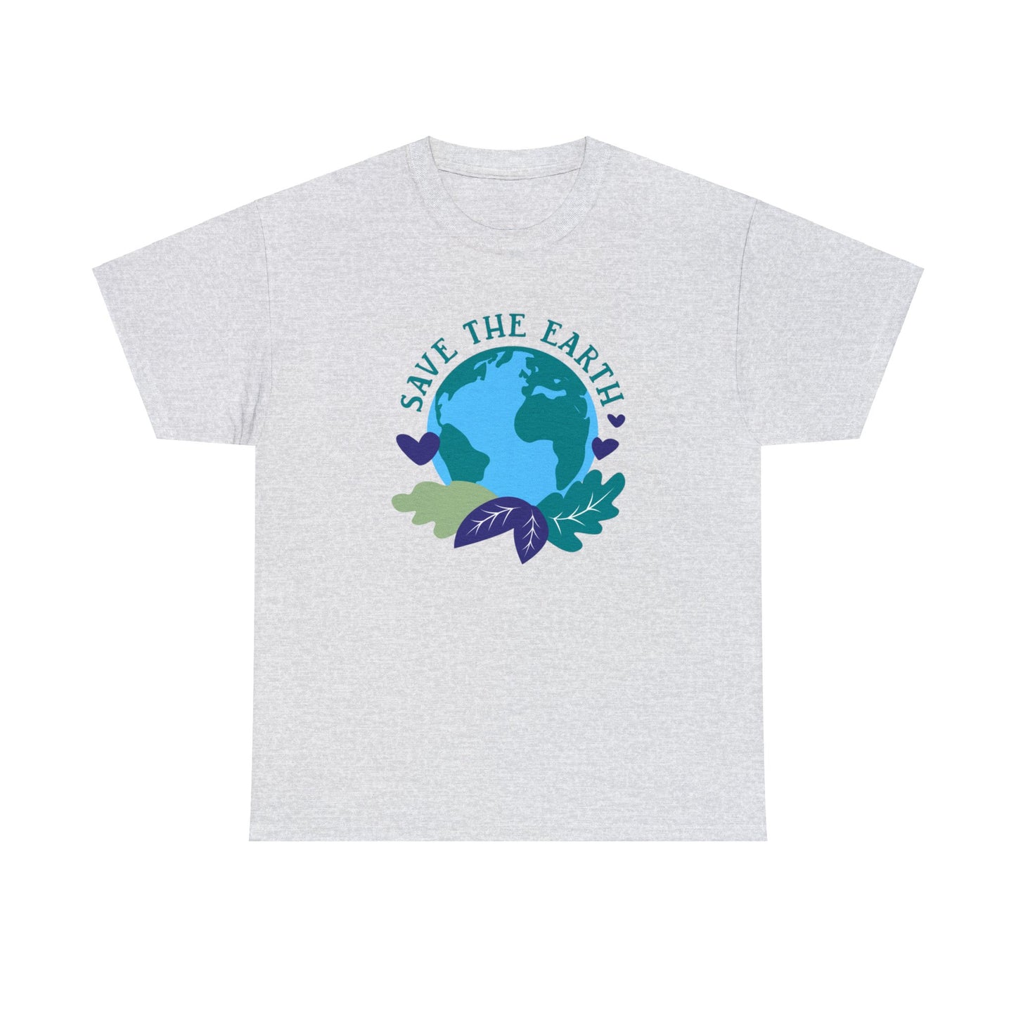 Unisex Heavy Cotton Tee Adult/Teen Activewear Shirt Comes In Many Colors Save The Earth