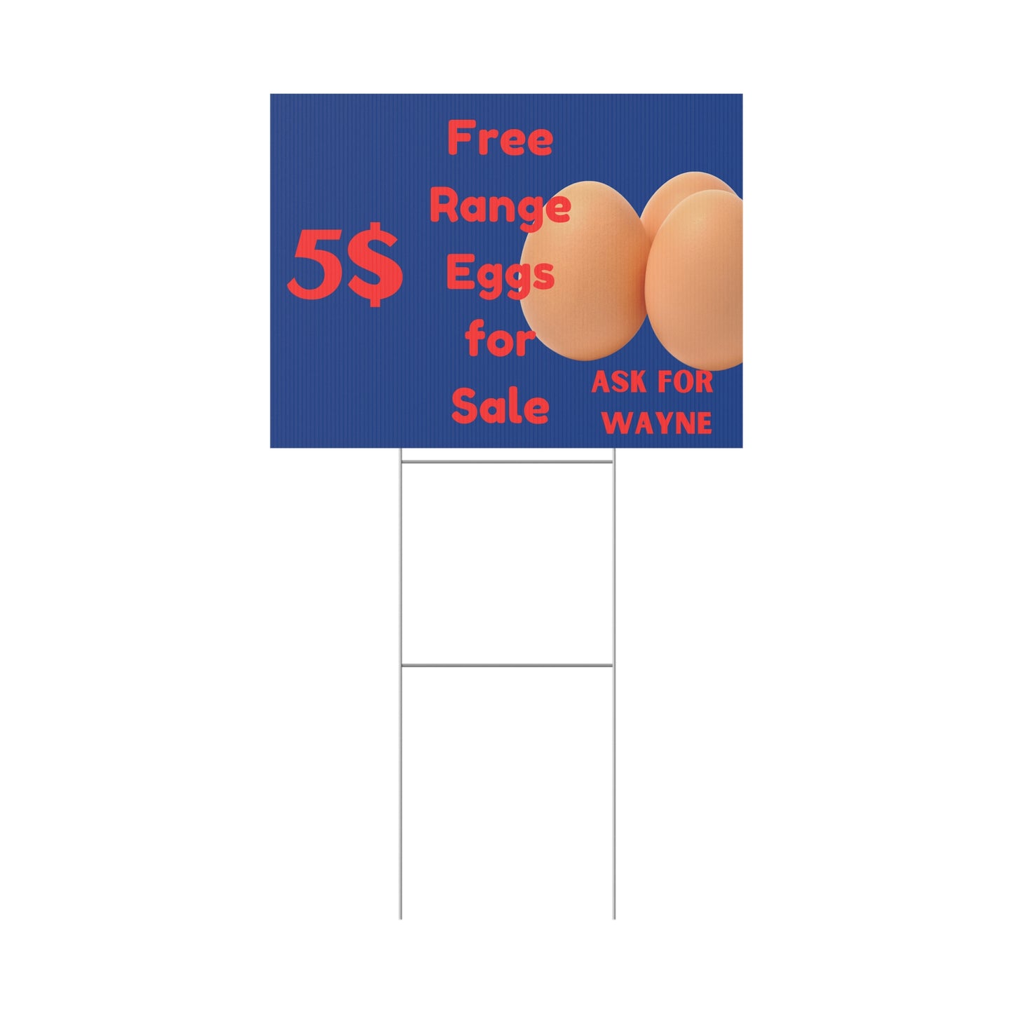 Plastic Yard Sign