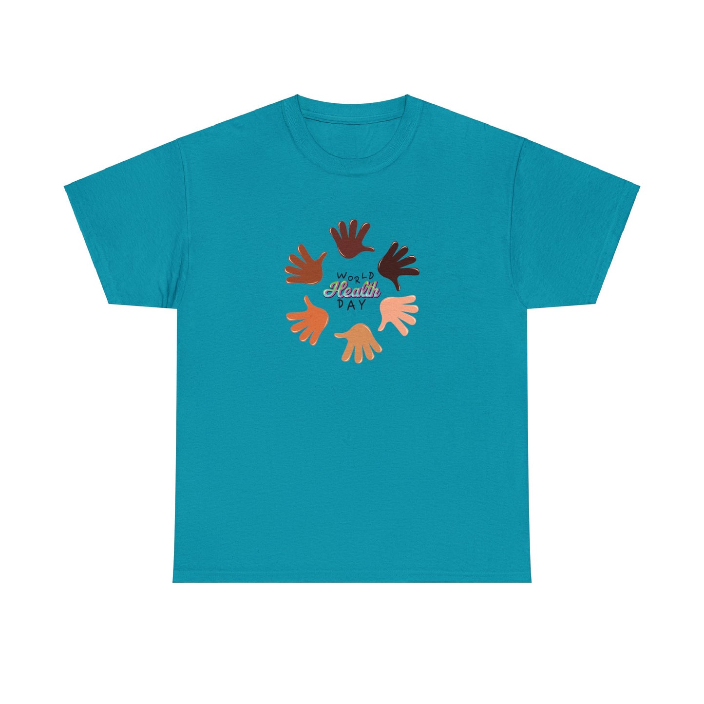Unisex Heavy Cotton Tee Adult/Teen Activewear Great Quality Low Prices Most Tees Under 12$ Comes In Many Colors World Health Day Awareness