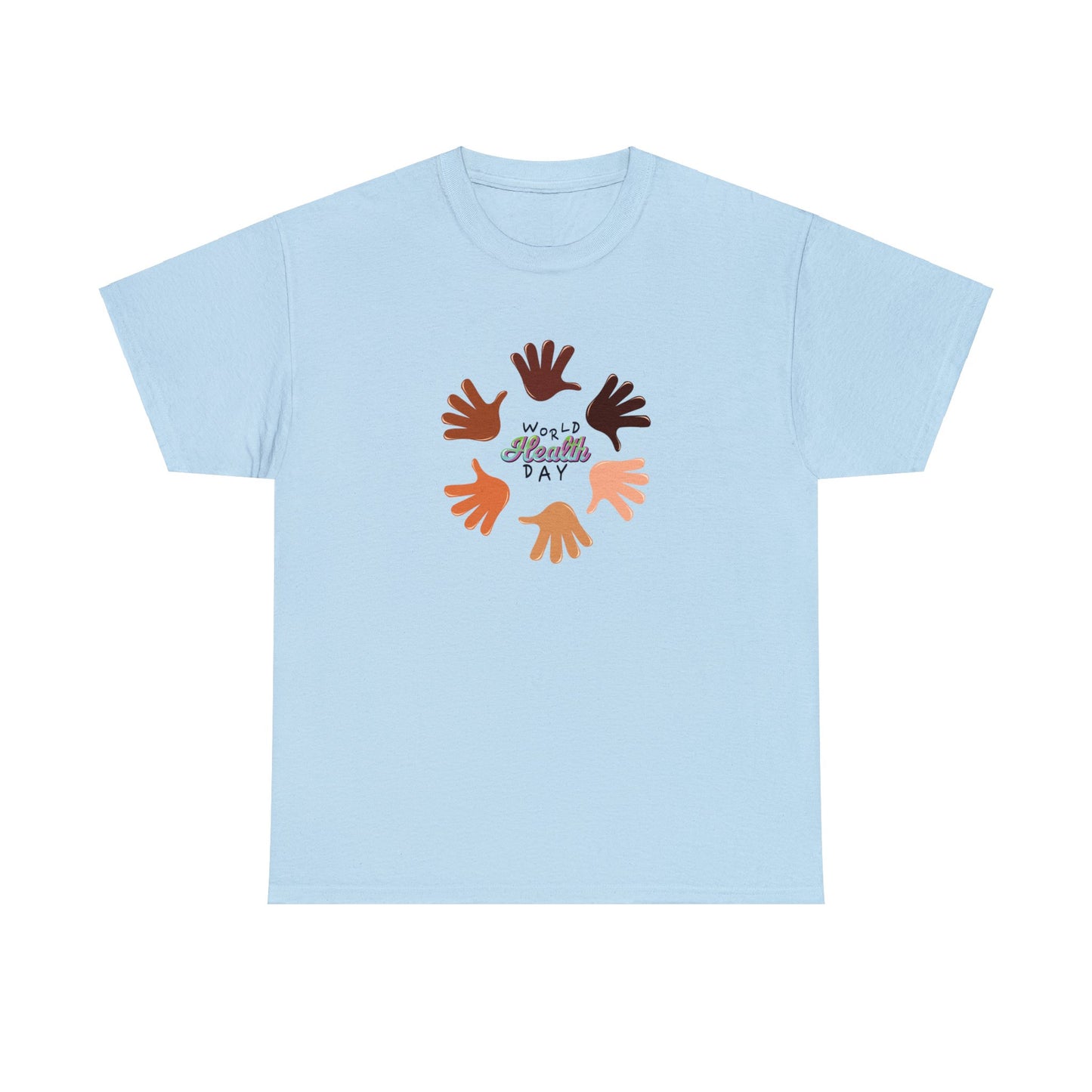 Unisex Heavy Cotton Tee Adult/Teen Activewear Great Quality Low Prices Most Tees Under 12$ Comes In Many Colors World Health Day Awareness