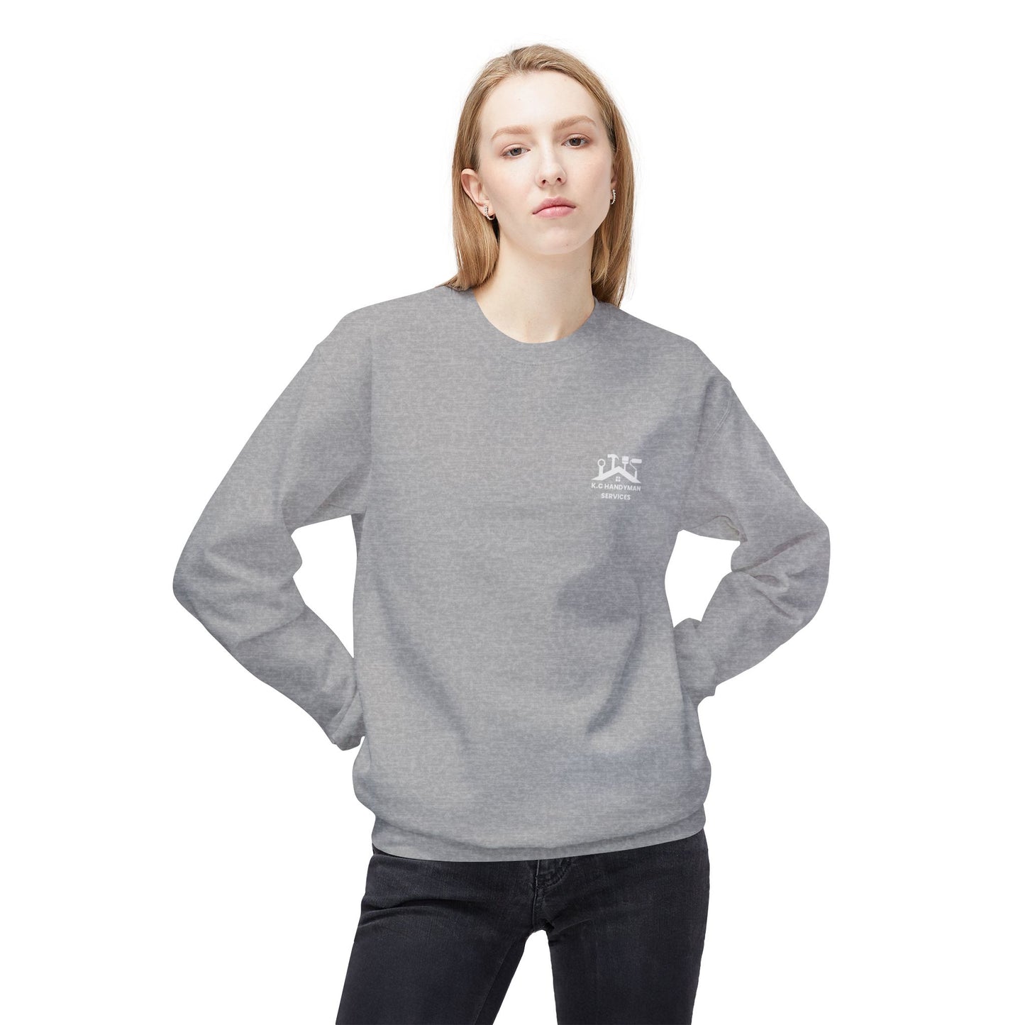 K.C. Handyman Services Sweatshirt, Custom Crewneck for Handyman, Cozy Workwear, Personalized Gift for Father's Day, Practical Uniform