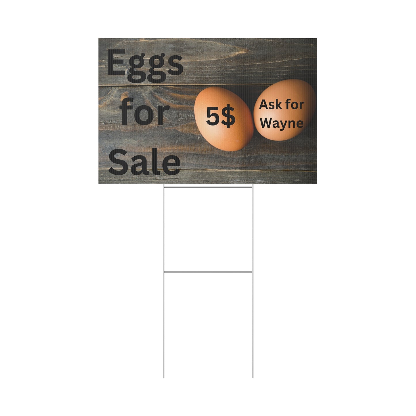 Plastic Yard Sign 36 x 24