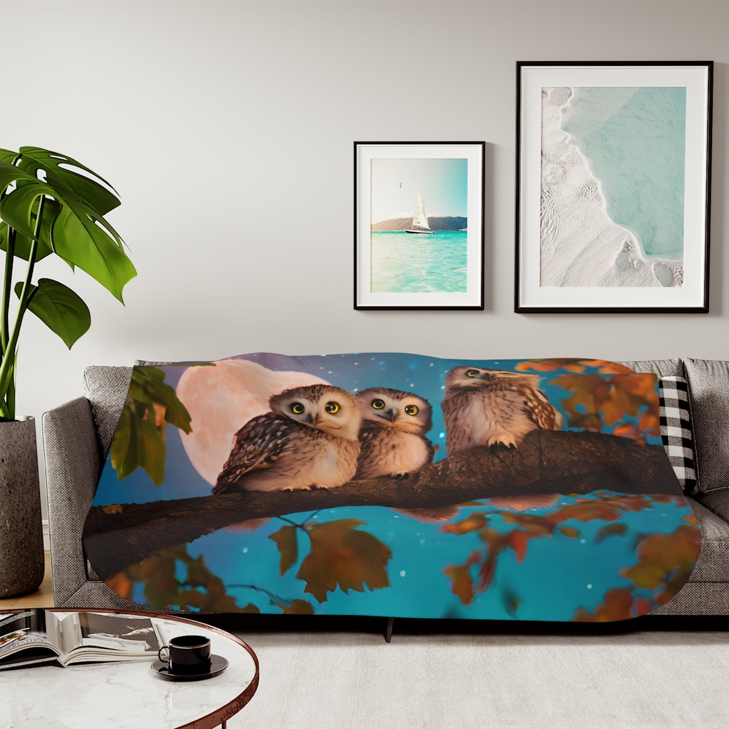 Sherpa Blanket, Two Colors If You Want This Image Made into A Bedroom Set ( no extra fee ) call for details 603-377-1833