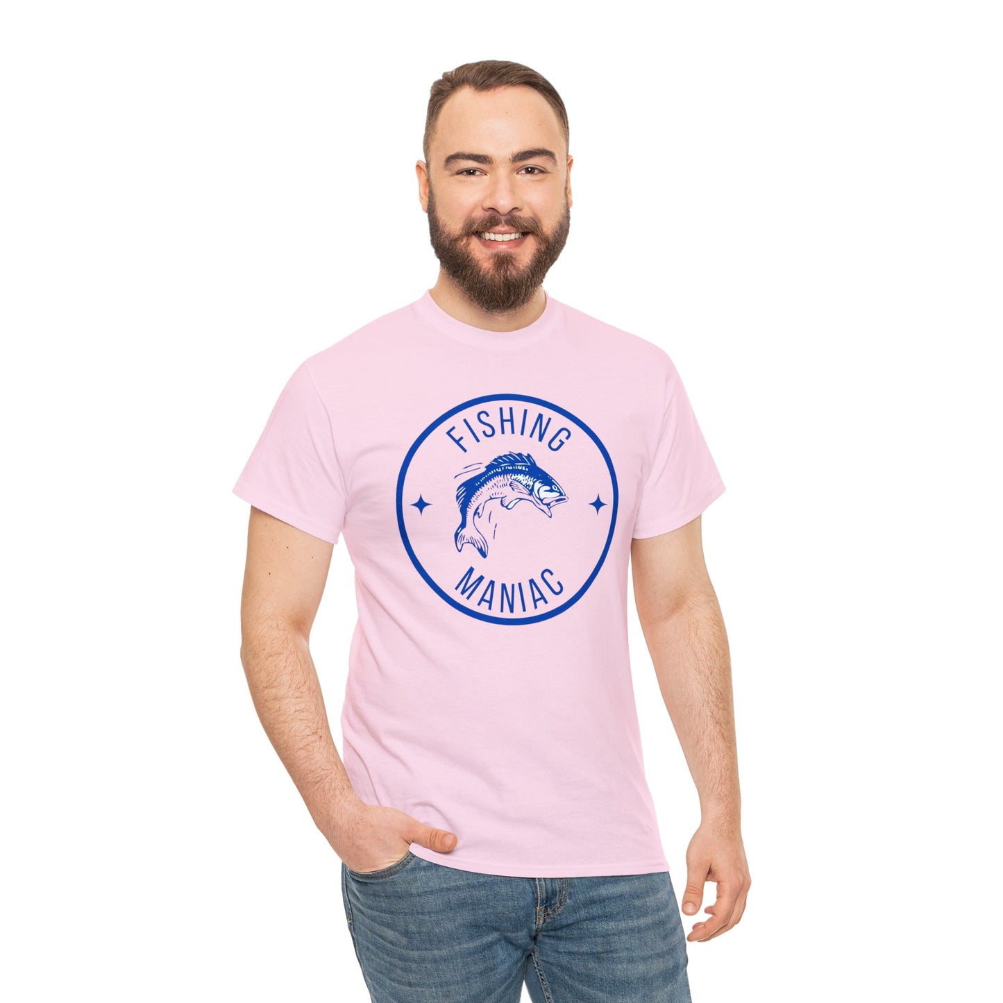 Unisex Heavy Cotton Tee Adult/Teen Activewear For That Fishing Maniac