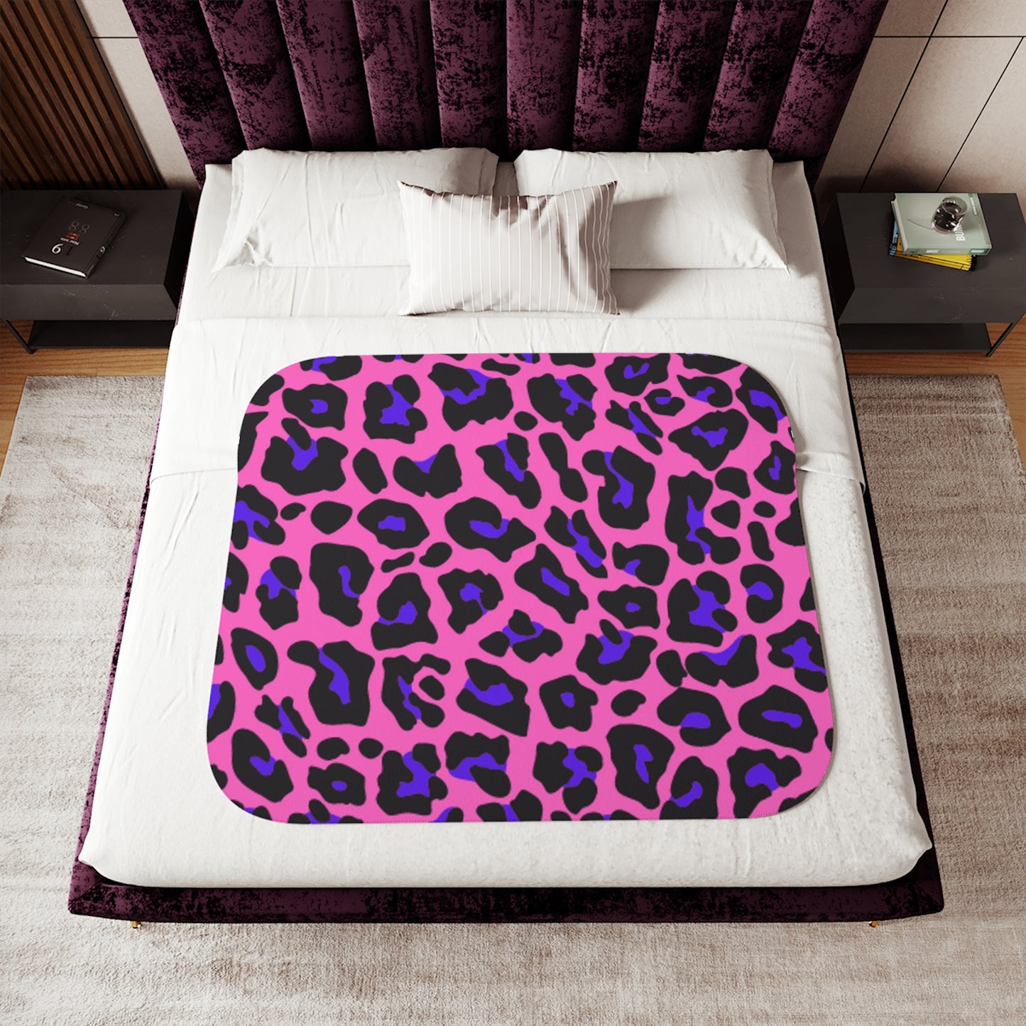 Sherpa Blanket, Two Colors Adult/Teen/Kids Accessories Decor Add Your Initials Or Name Call 603-377-1833 For Details