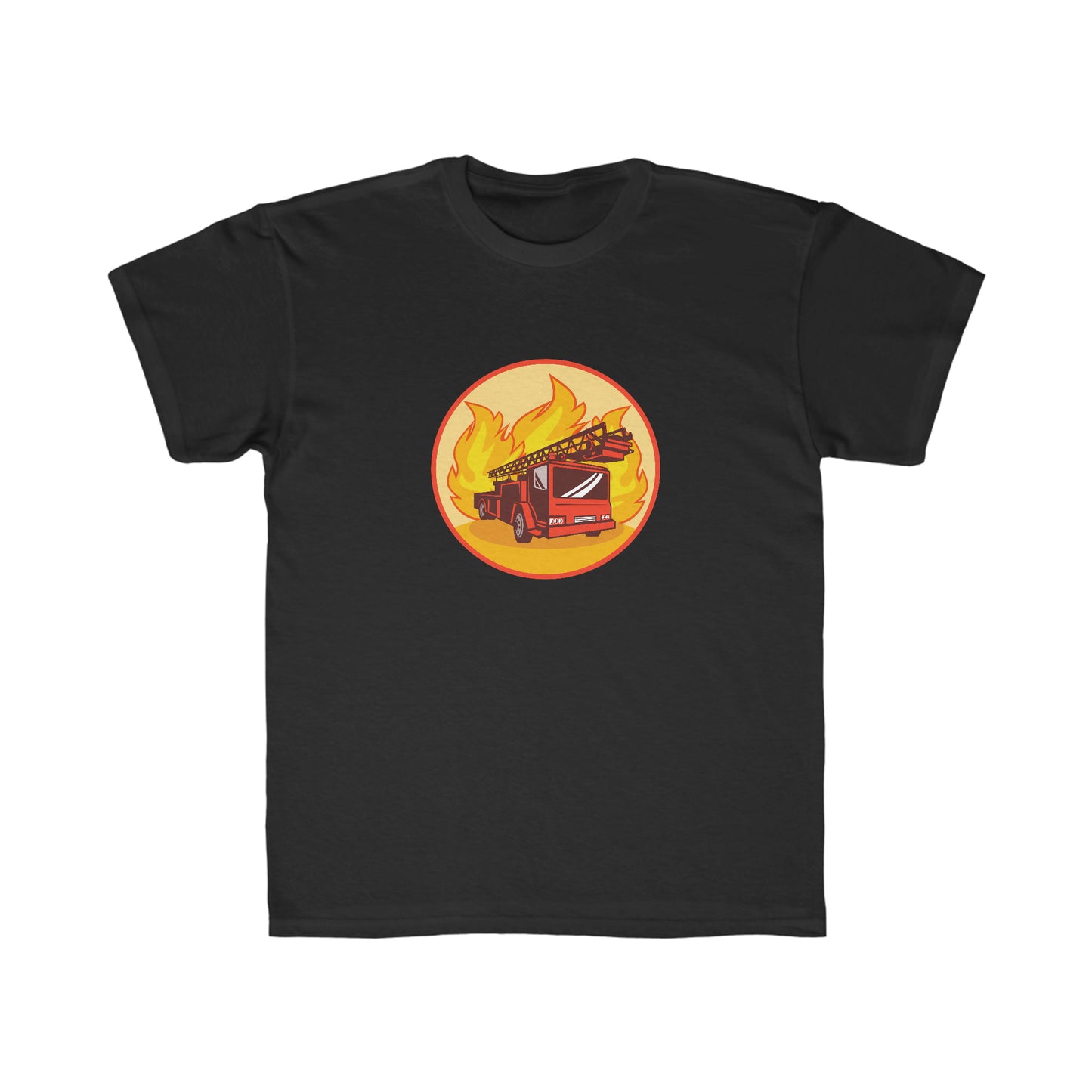 Kids Regular Fit Tee Fire Truck Activewear