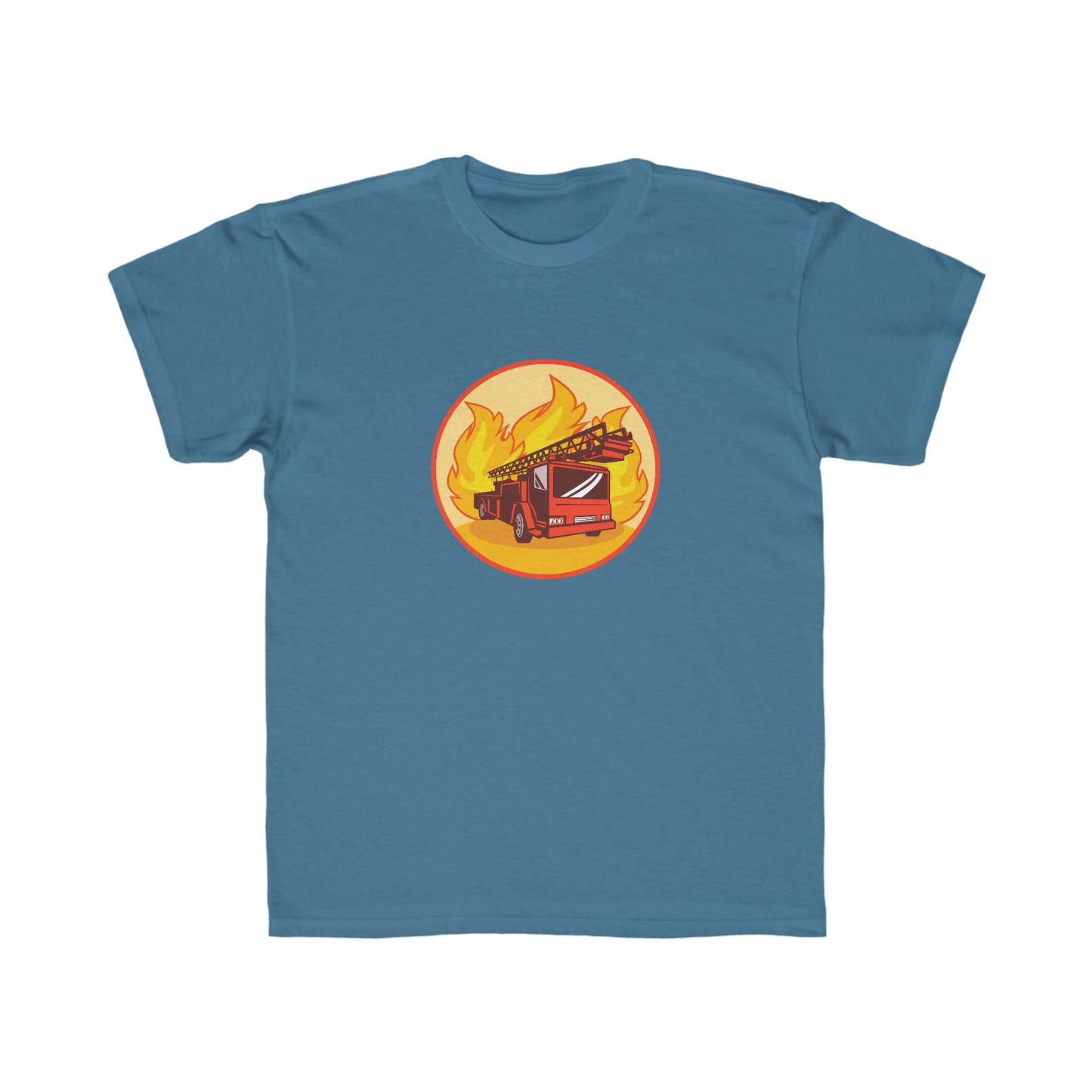 Kids Regular Fit Tee Fire Truck Activewear