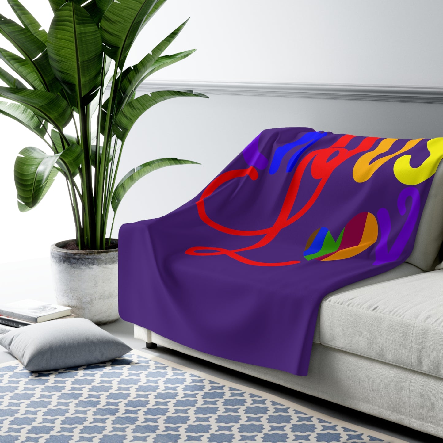 Sherpa Fleece Blanket Has Matching Products Sold Separate