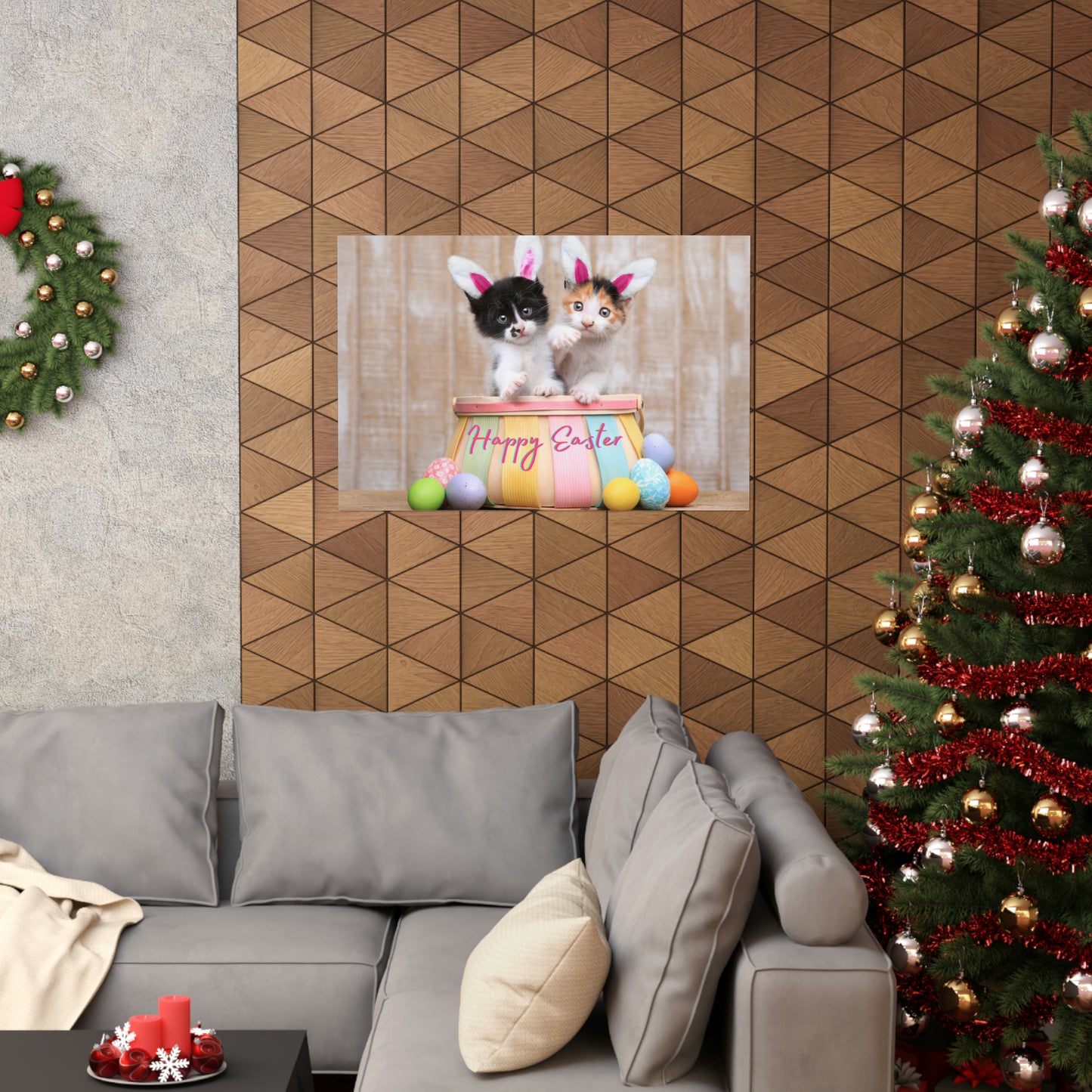 Matte Horizontal Posters Happy Easter Teens/Kids Gift Great For Bedrooms