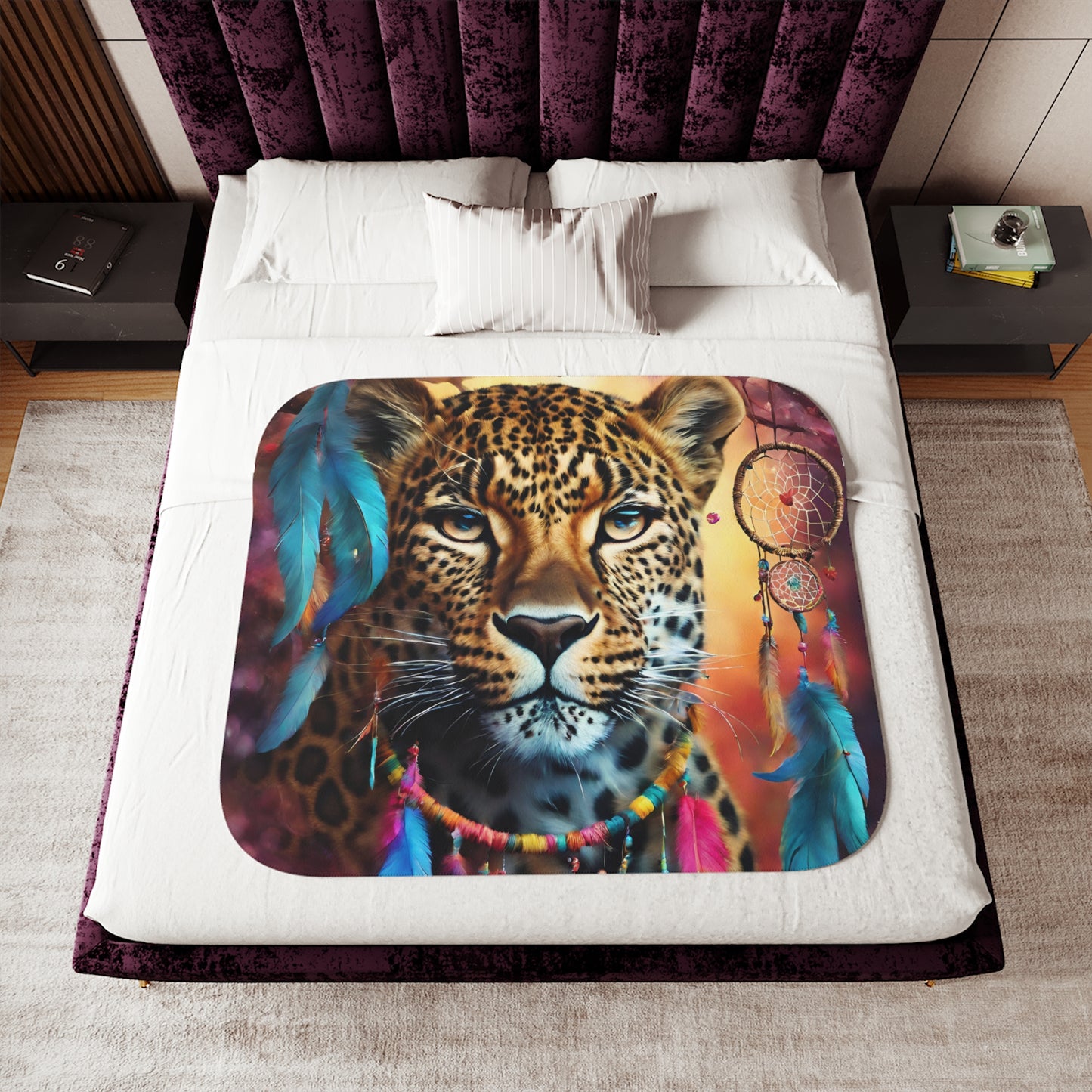 Sherpa Blanket, Two Colors If You Want This Image Made into A Bedroom Set ( no extra fee ) call for details 603-377-1833