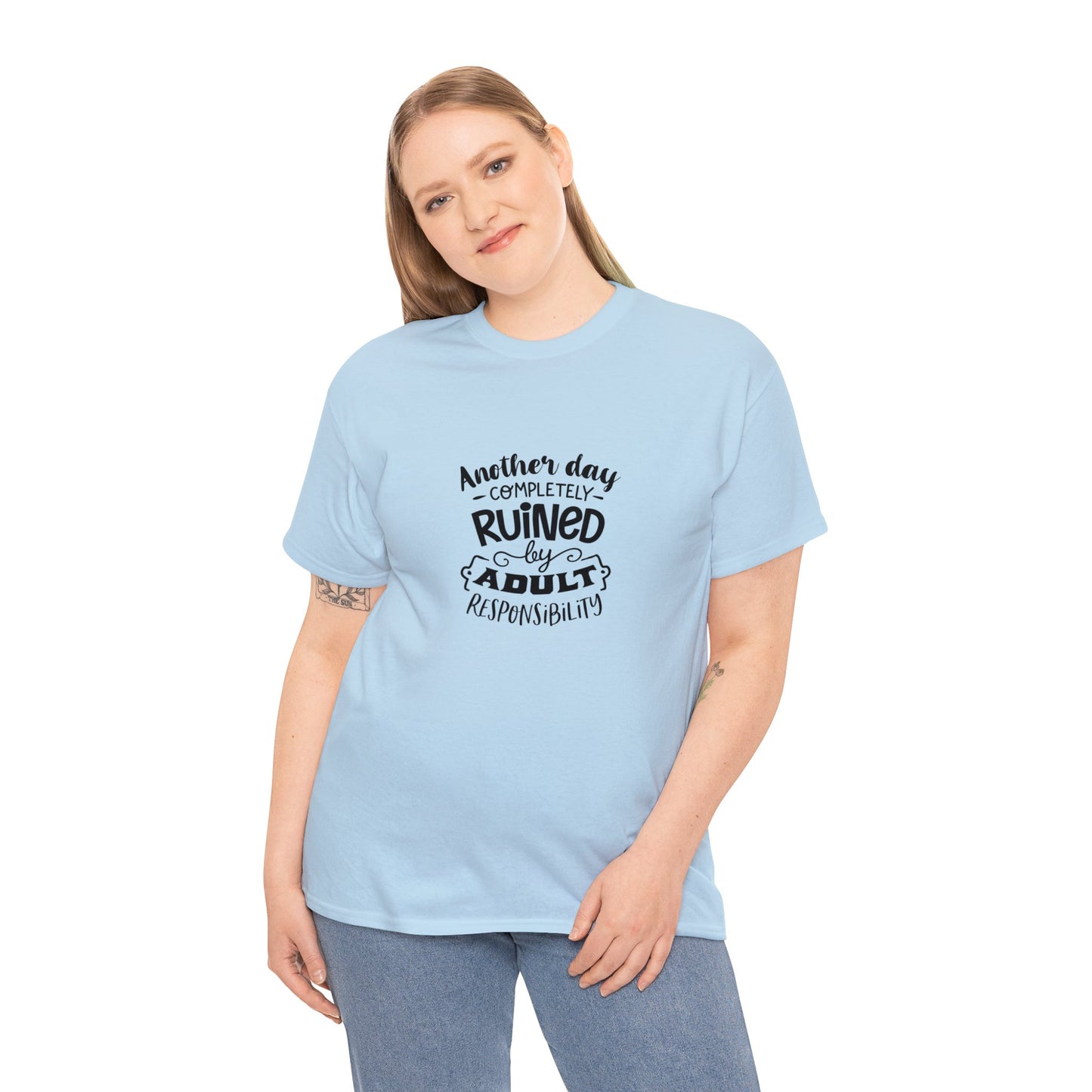 Unisex Heavy Cotton Tee Adult/Teen Activewear Comes In Various Colors