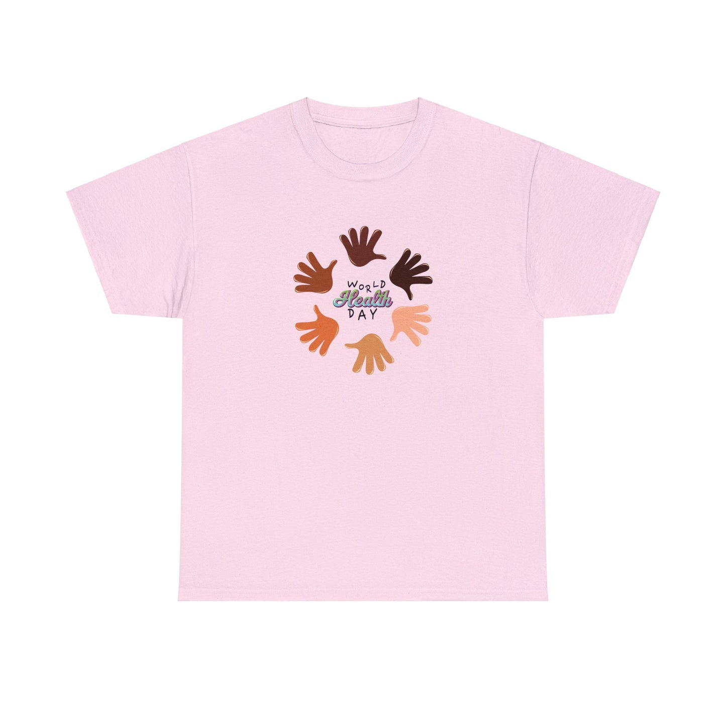 Unisex Heavy Cotton Tee Adult/Teen Activewear Great Quality Low Prices Most Tees Under 12$ Comes In Many Colors World Health Day Awareness