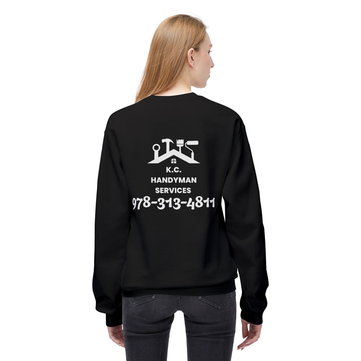 K.C. Handyman Services Sweatshirt, Custom Crewneck for Handyman, Cozy Workwear, Personalized Gift for Father's Day, Practical Uniform