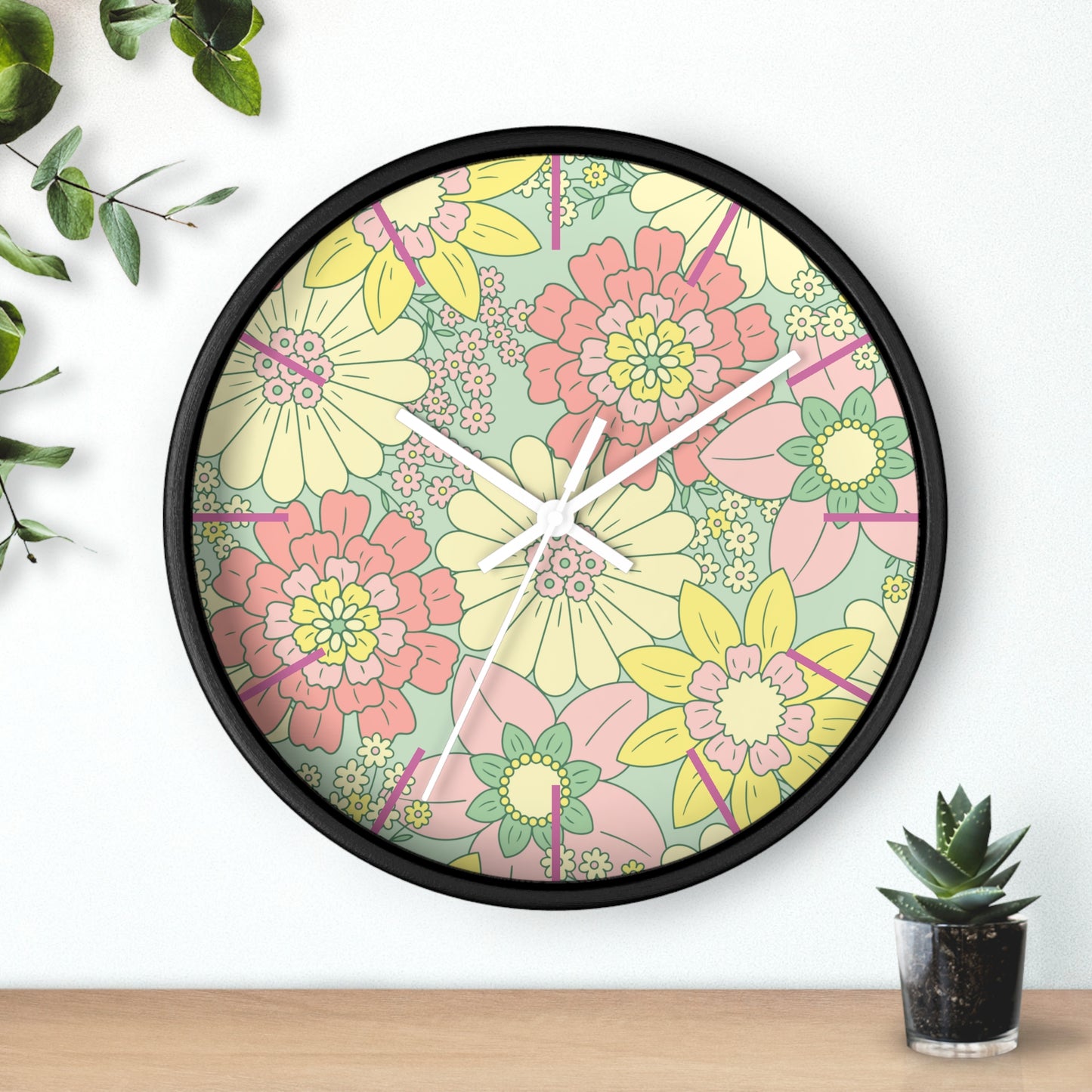 Wall Clock Full Set Available Comforter Pillow Sham Clock Round or Square Rugs Curtains Sheer or Blackout and Storage Boxes and More!!