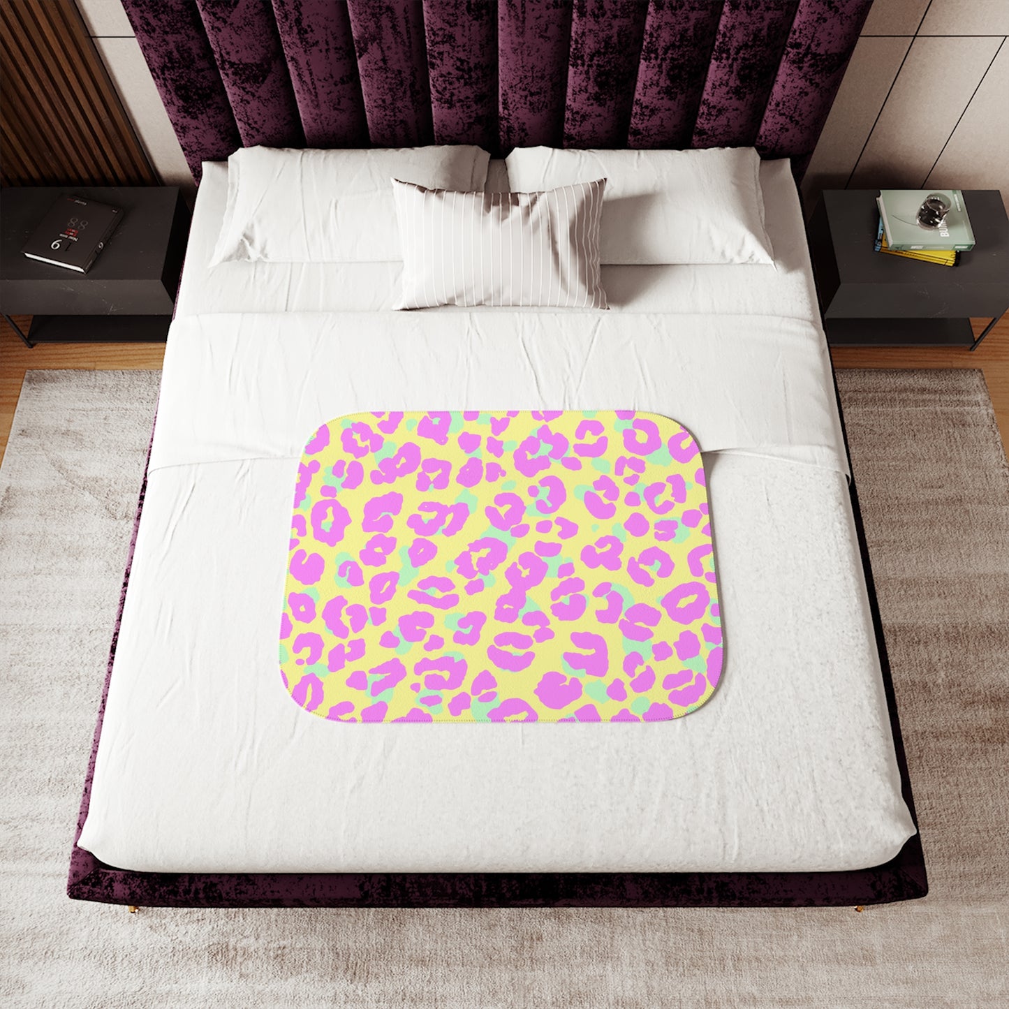 Sherpa Blanket, Two Colors Adult/Teen/Kids Accessories Decor Add Your Initials Or Name Call 603-377-1833 For Details
