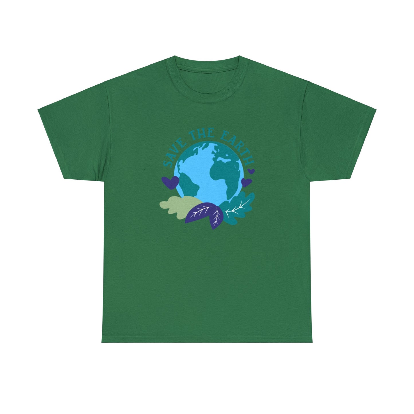 Unisex Heavy Cotton Tee Adult/Teen Activewear Shirt Comes In Many Colors Save The Earth
