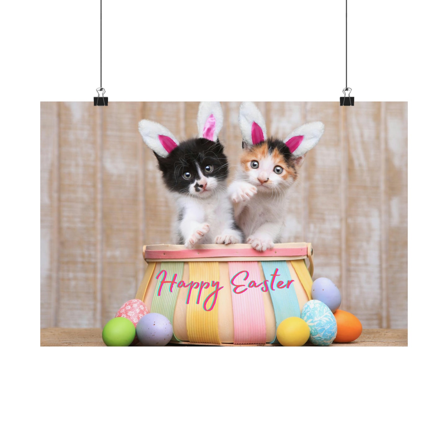 Matte Horizontal Posters Happy Easter Teens/Kids Gift Great For Bedrooms
