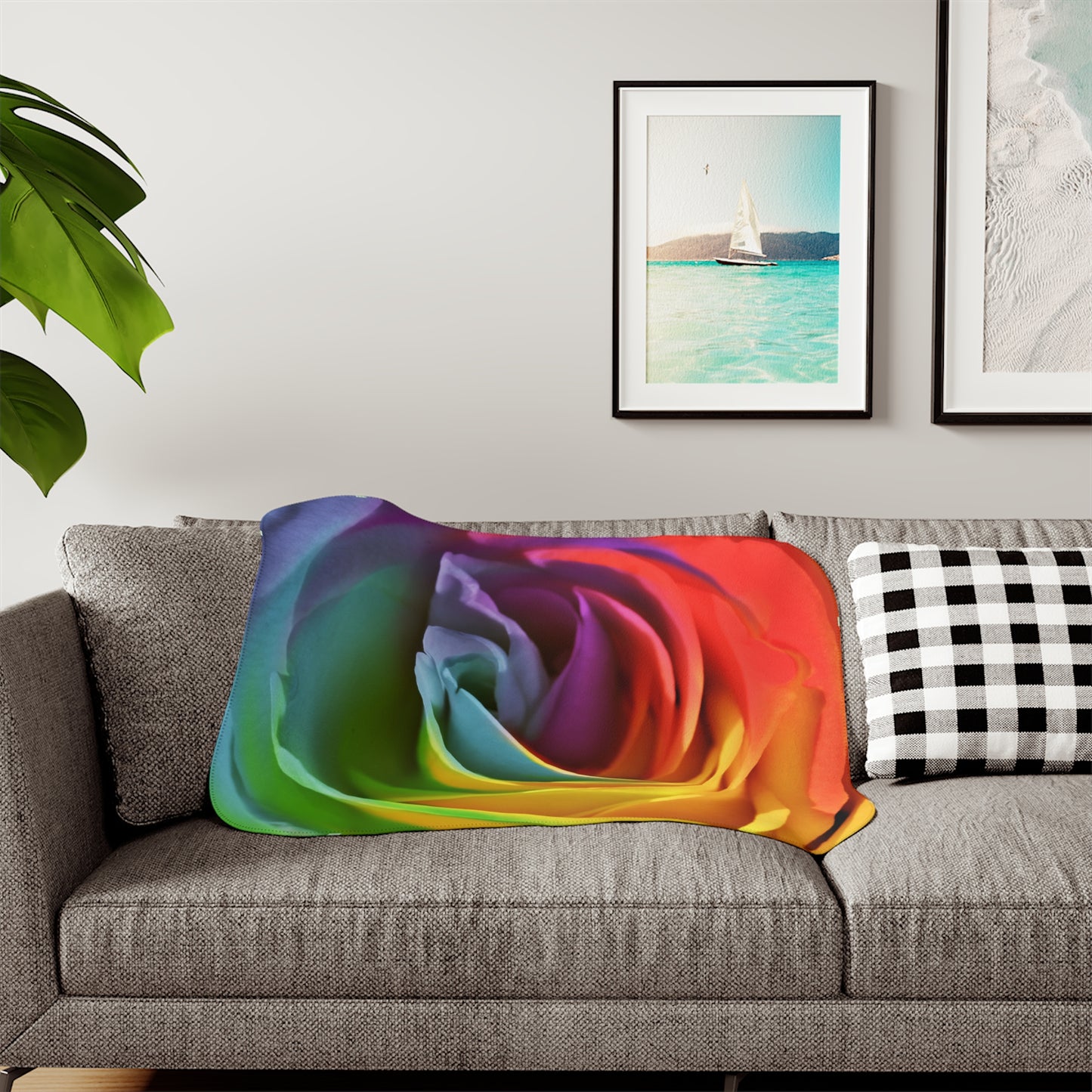 Sherpa Blanket, If You Want This into a Full Set Pillowcases Rugs Clock Curtain Etc. Please Call 1-603-377-1833 Can Be Done In 48 Hours