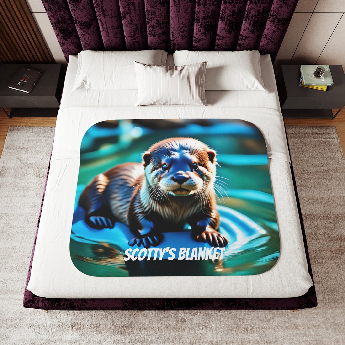 Sherpa Blanket, If You Want This Image Made into A Bedroom Set ( no extra fee ) call for details 1-603-377-1833