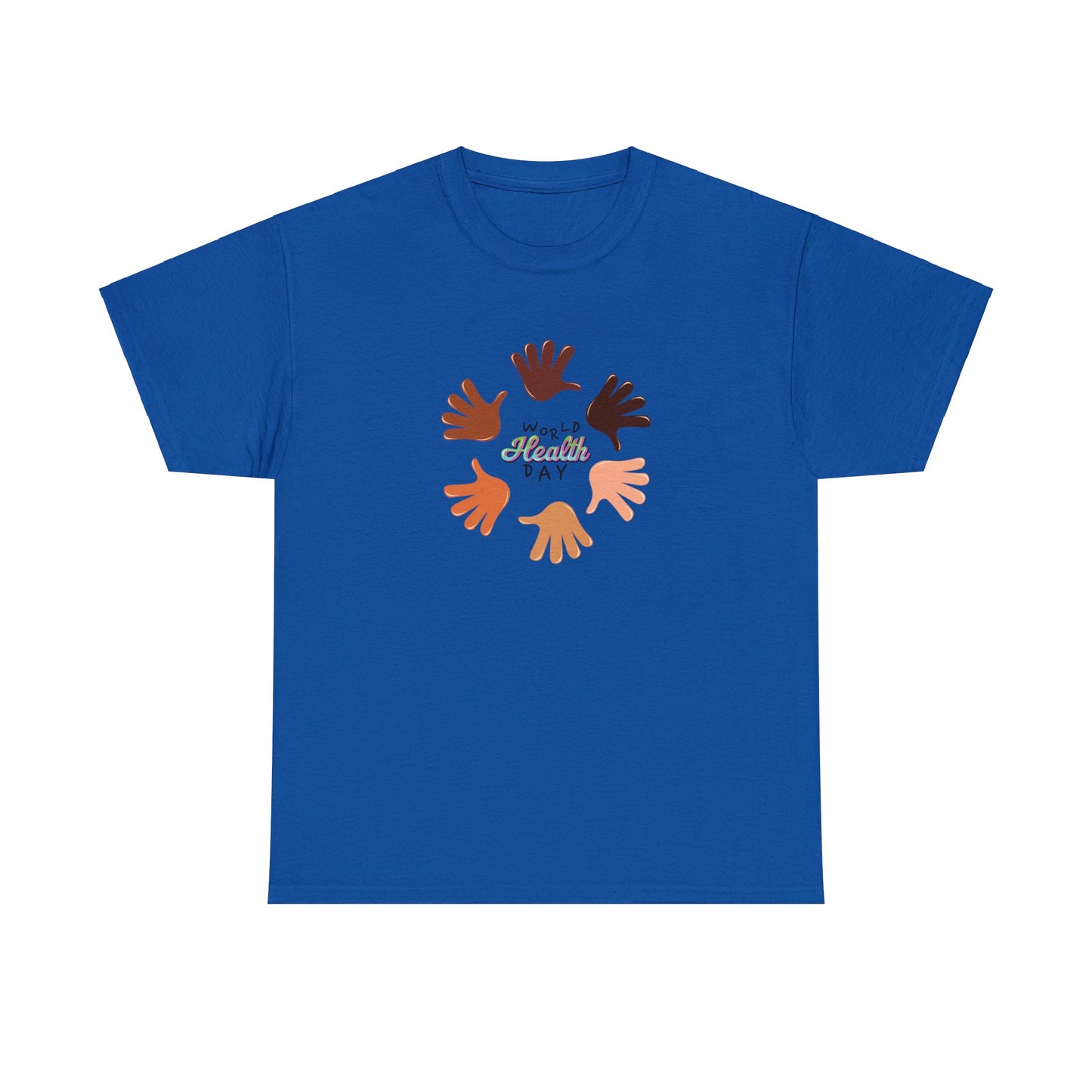 Unisex Heavy Cotton Tee Adult/Teen Activewear Great Quality Low Prices Most Tees Under 12$ Comes In Many Colors World Health Day Awareness