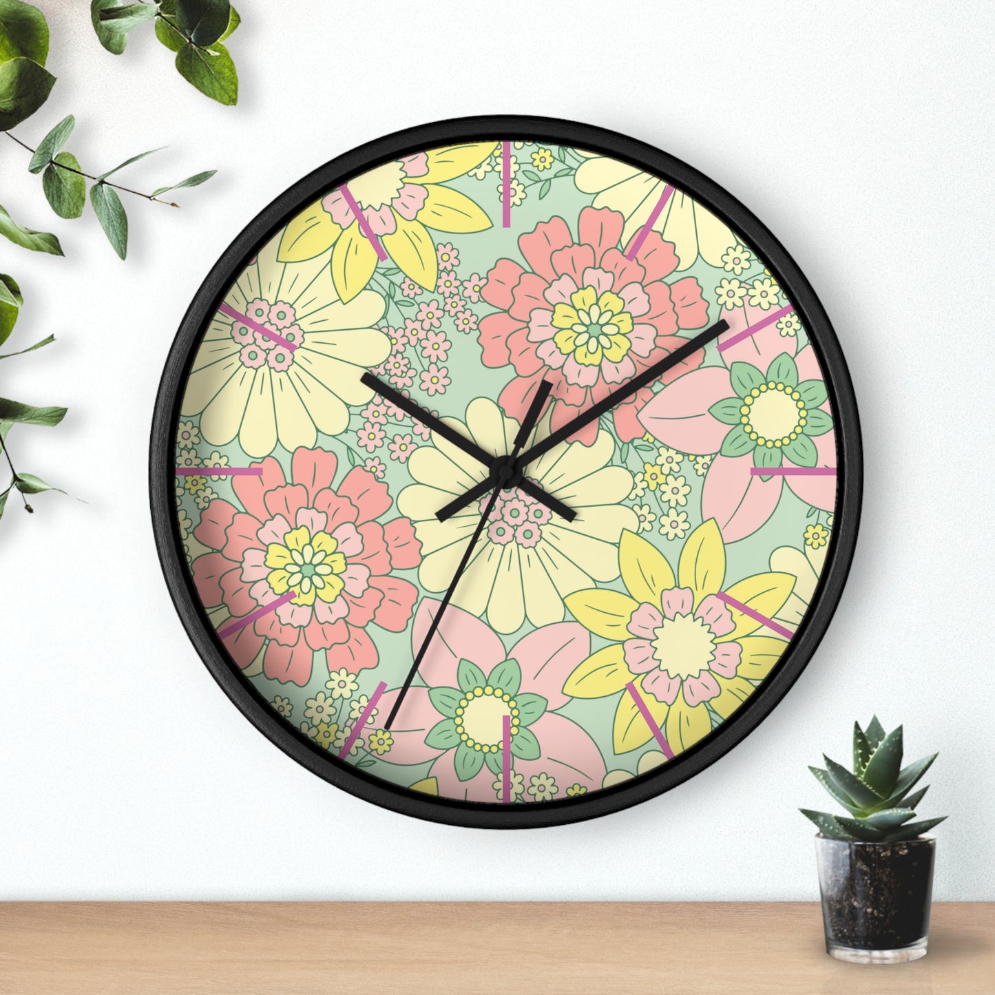 Wall Clock Full Set Available Comforter Pillow Sham Clock Round or Square Rugs Curtains Sheer or Blackout and Storage Boxes and More!!
