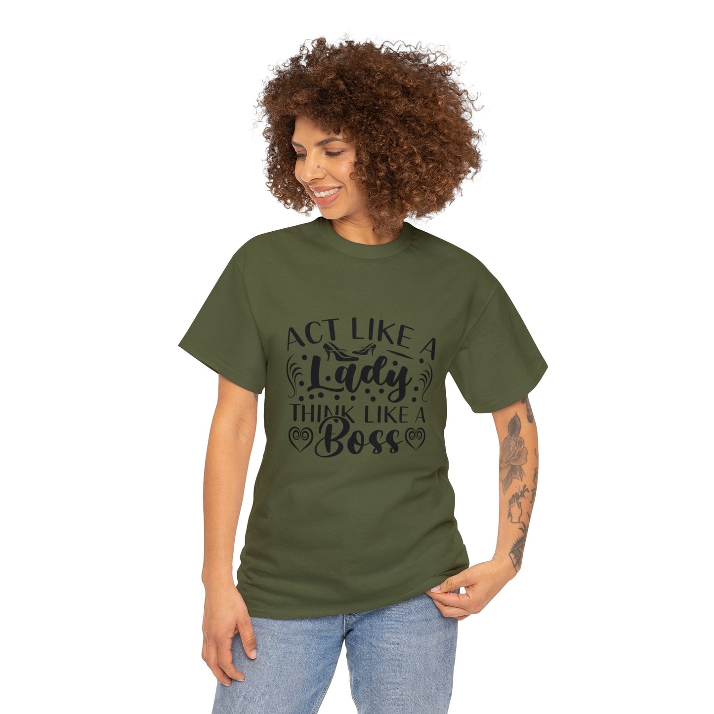Unisex Heavy Cotton Tee Adult/Teen Activewear Comes In Various Colors