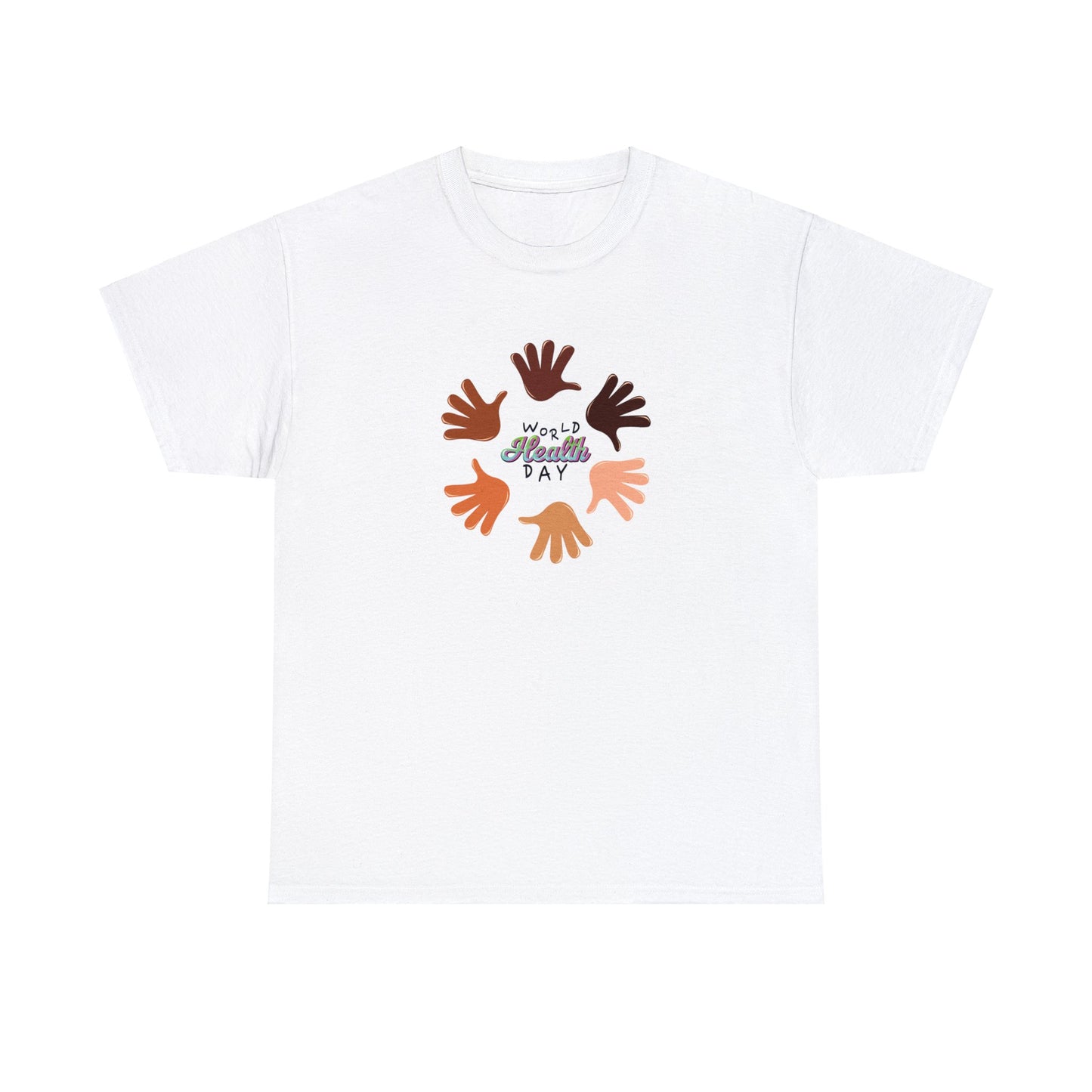 Unisex Heavy Cotton Tee Adult/Teen Activewear Great Quality Low Prices Most Tees Under 12$ Comes In Many Colors World Health Day Awareness