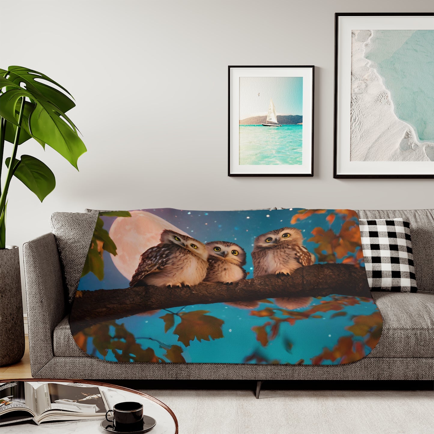 Sherpa Blanket, Two Colors If You Want This Image Made into A Bedroom Set ( no extra fee ) call for details 603-377-1833