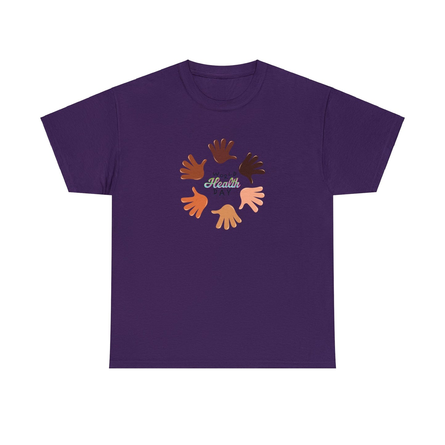 Unisex Heavy Cotton Tee Adult/Teen Activewear Great Quality Low Prices Most Tees Under 12$ Comes In Many Colors World Health Day Awareness