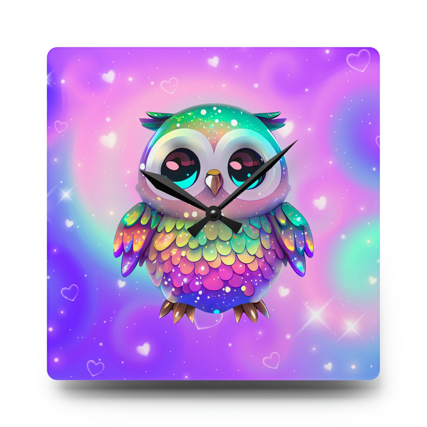 Acrylic Wall Clock Has Matching Products Sold Separate. Use Your Own Image Free Give Me a Jingle