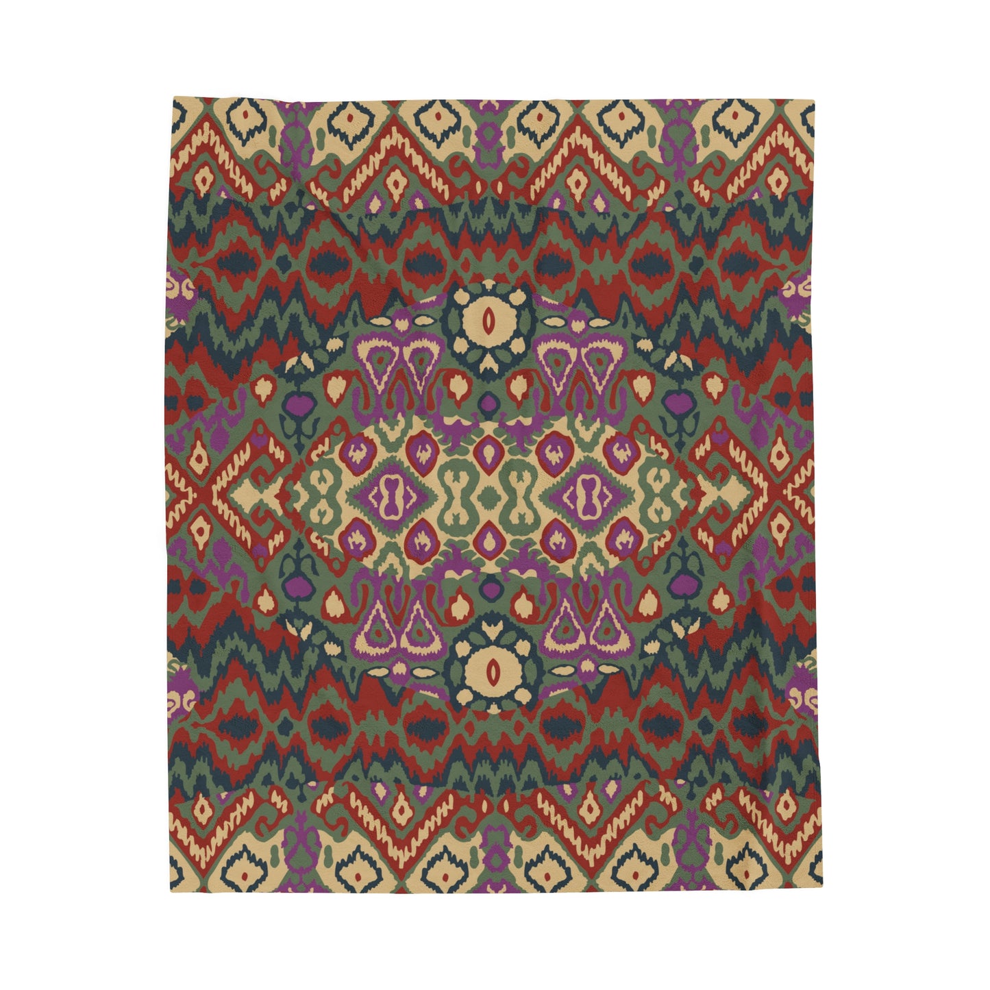 Velveteen Plush Blanket Boho Style Print Adult/Teen/Kids Throw Blanket Accessories Decor
