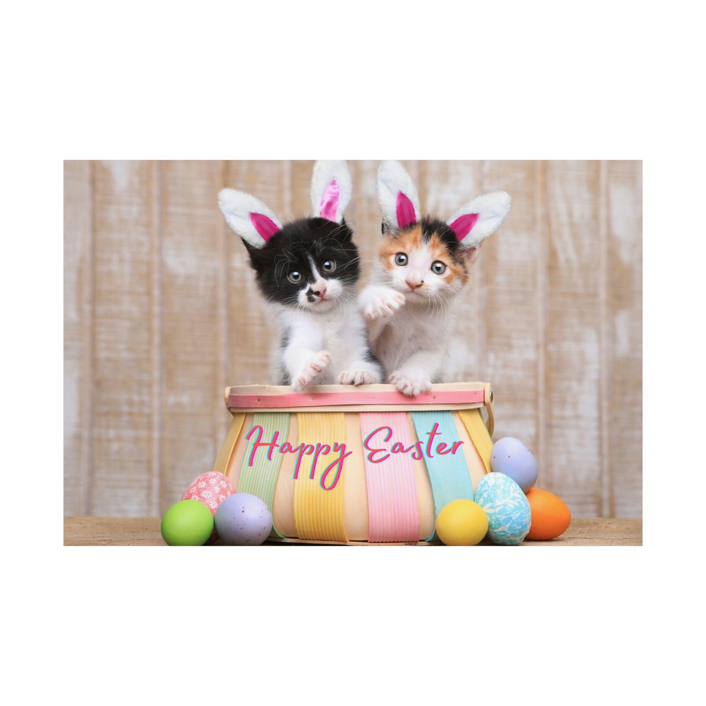 Matte Horizontal Posters Happy Easter Teens/Kids Gift Great For Bedrooms