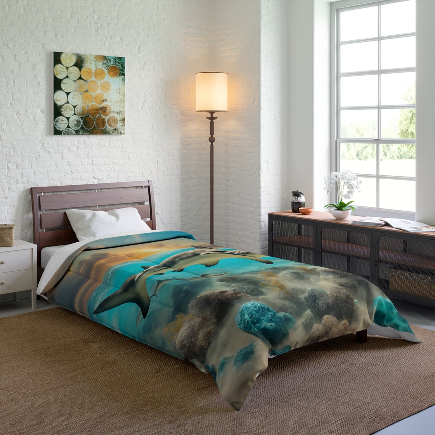 Comforter Has Matching Products Comforter 2 Pillow Shams and Lamp with Shipping is Under 268$, Rugs and Curtains Coming 3/1/24 Adult - Children Accessories Decor