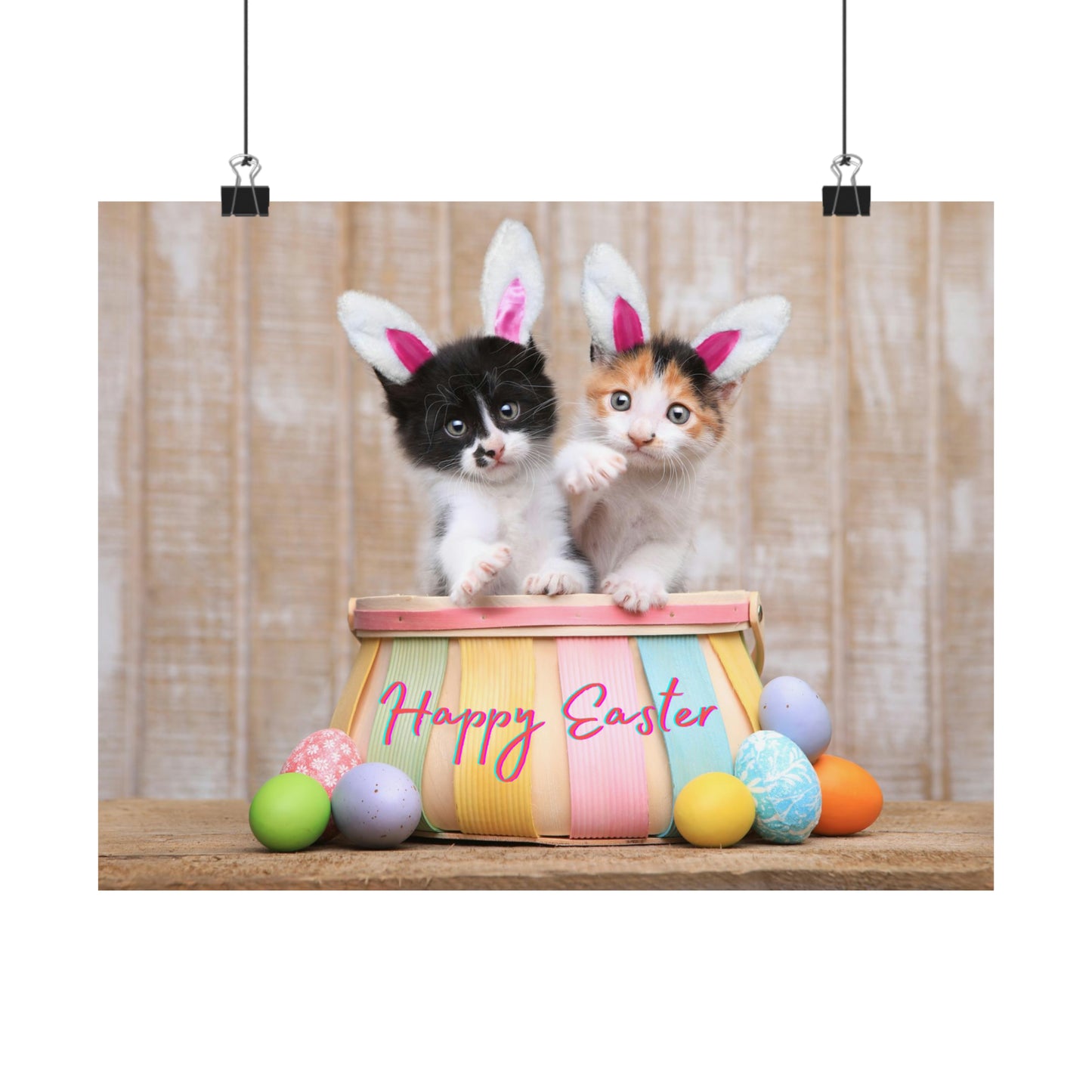 Matte Horizontal Posters Happy Easter Teens/Kids Gift Great For Bedrooms