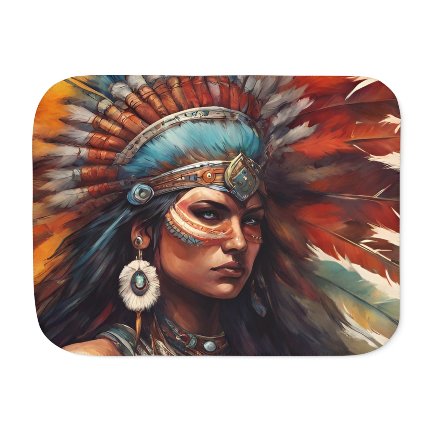 Sherpa Blanket, Two Colors Strong Women Adult/Teen Comes In Three Sizes Accessories Decor