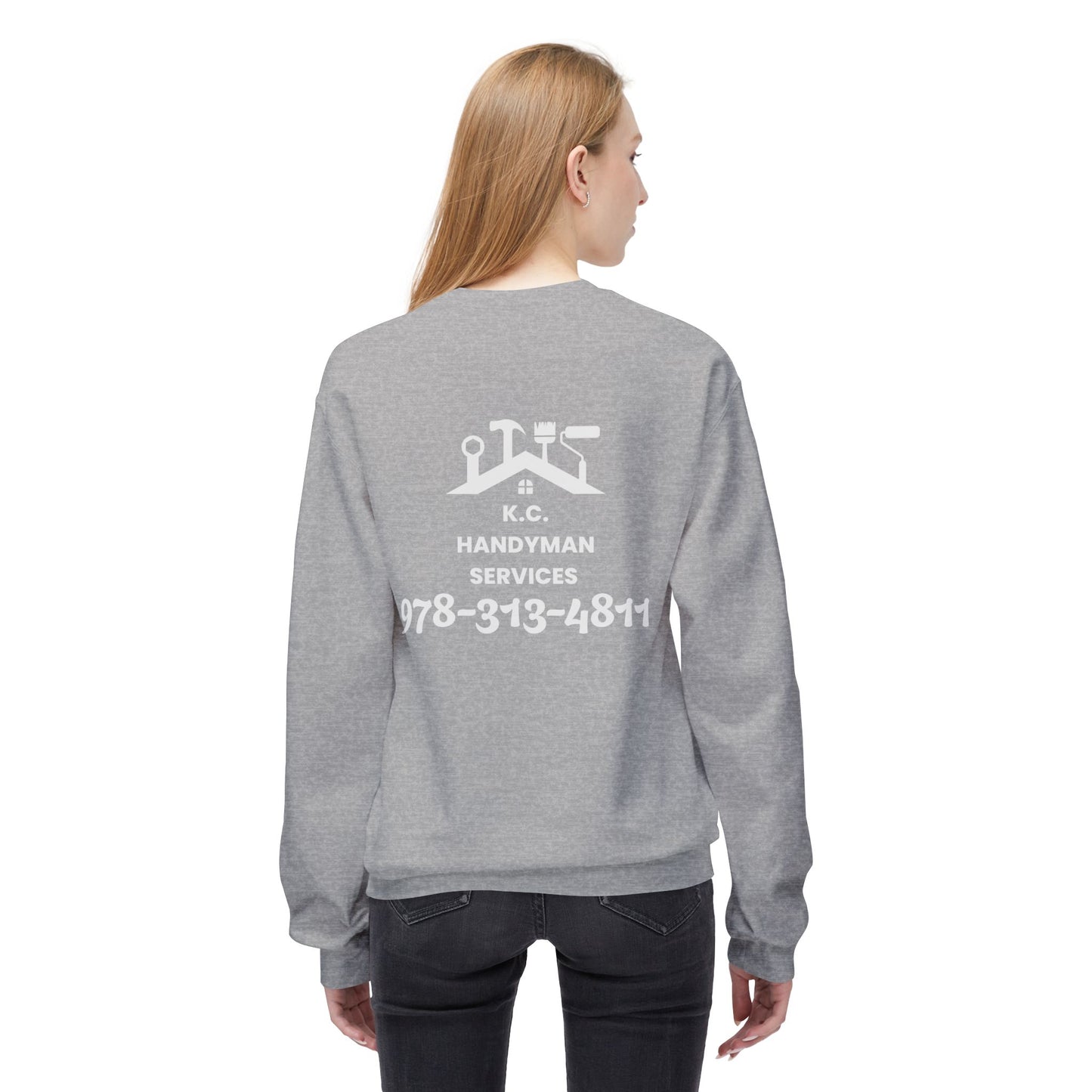 K.C. Handyman Services Sweatshirt, Custom Crewneck for Handyman, Cozy Workwear, Personalized Gift for Father's Day, Practical Uniform