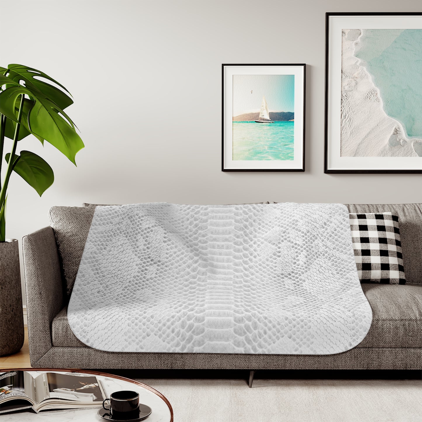 Sherpa Blanket, Many Colors of Snakeskin Available Call 1-603-377-1833