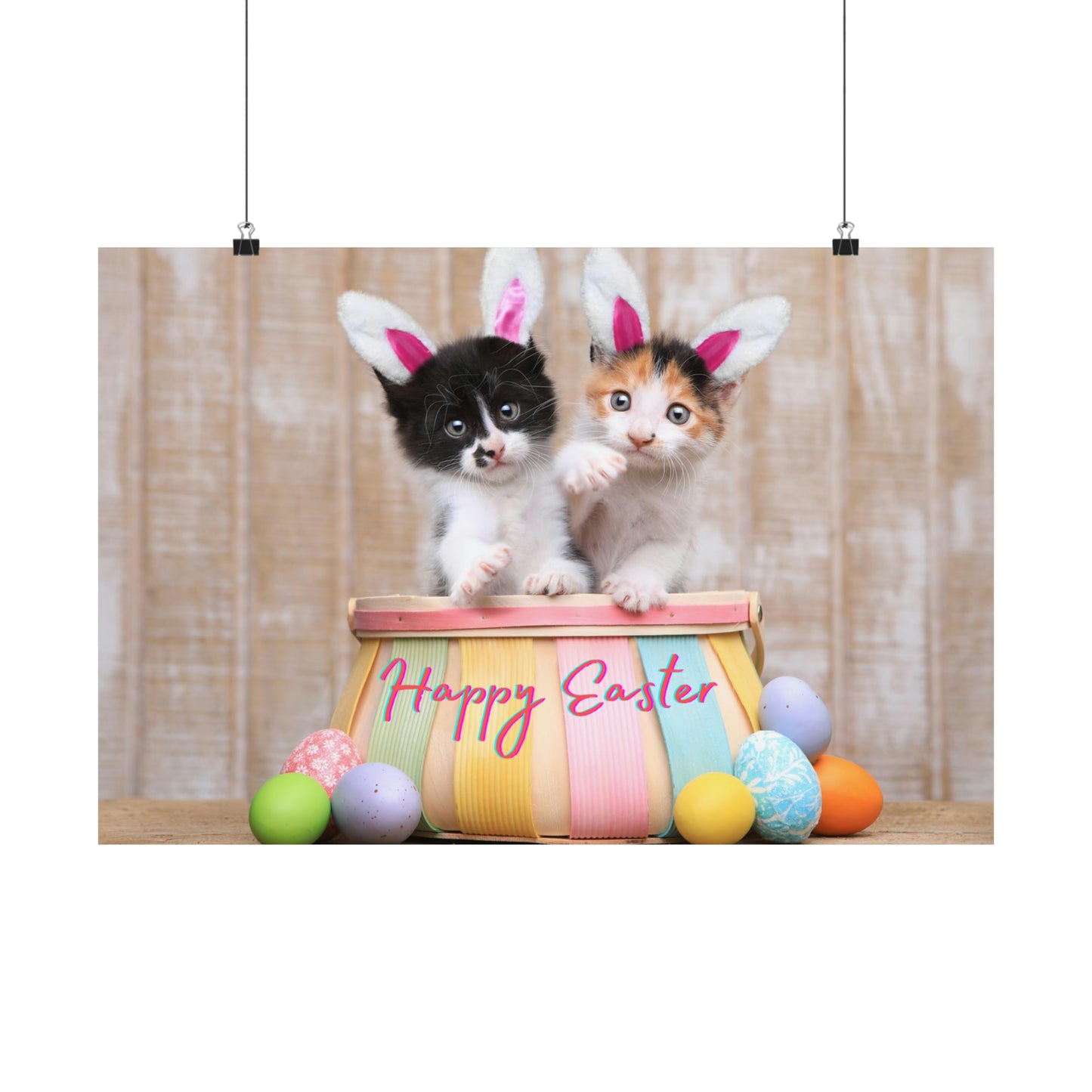 Matte Horizontal Posters Happy Easter Teens/Kids Gift Great For Bedrooms
