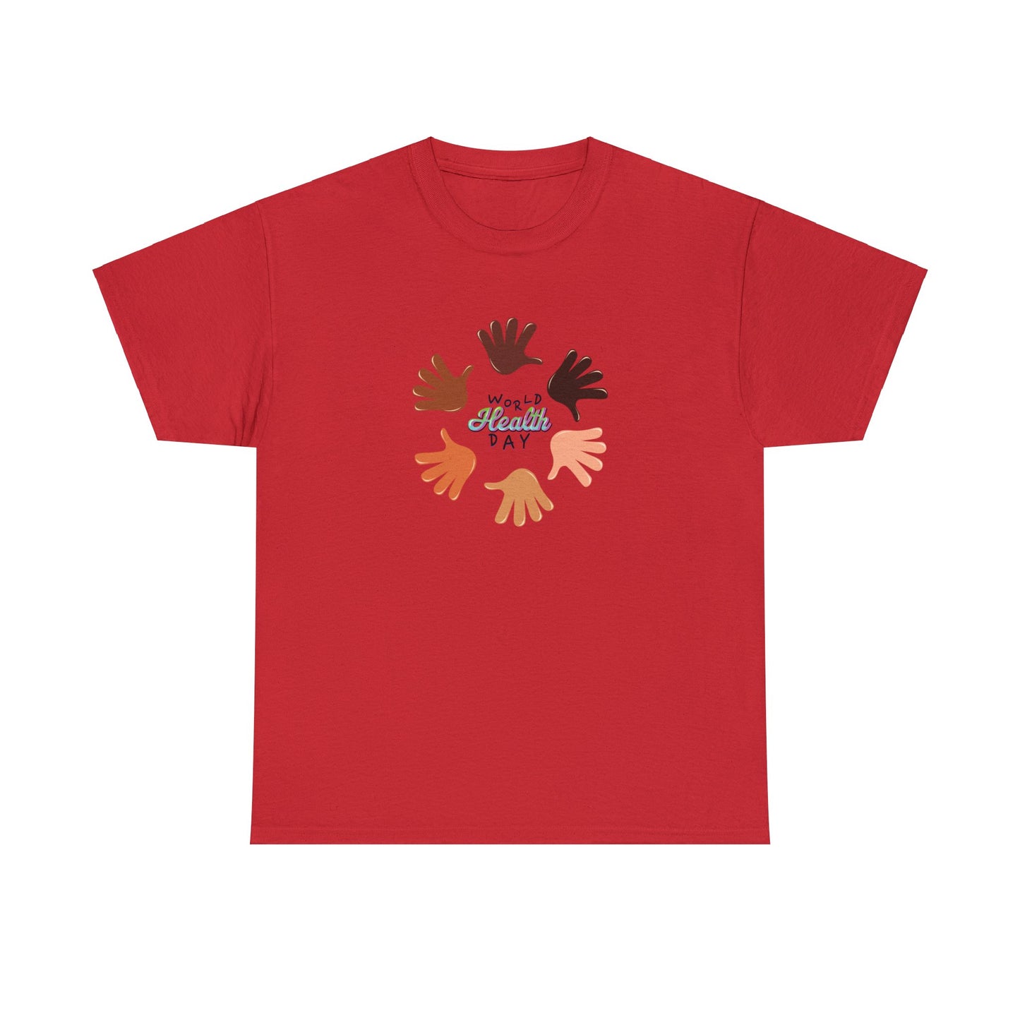 Unisex Heavy Cotton Tee Adult/Teen Activewear Great Quality Low Prices Most Tees Under 12$ Comes In Many Colors World Health Day Awareness