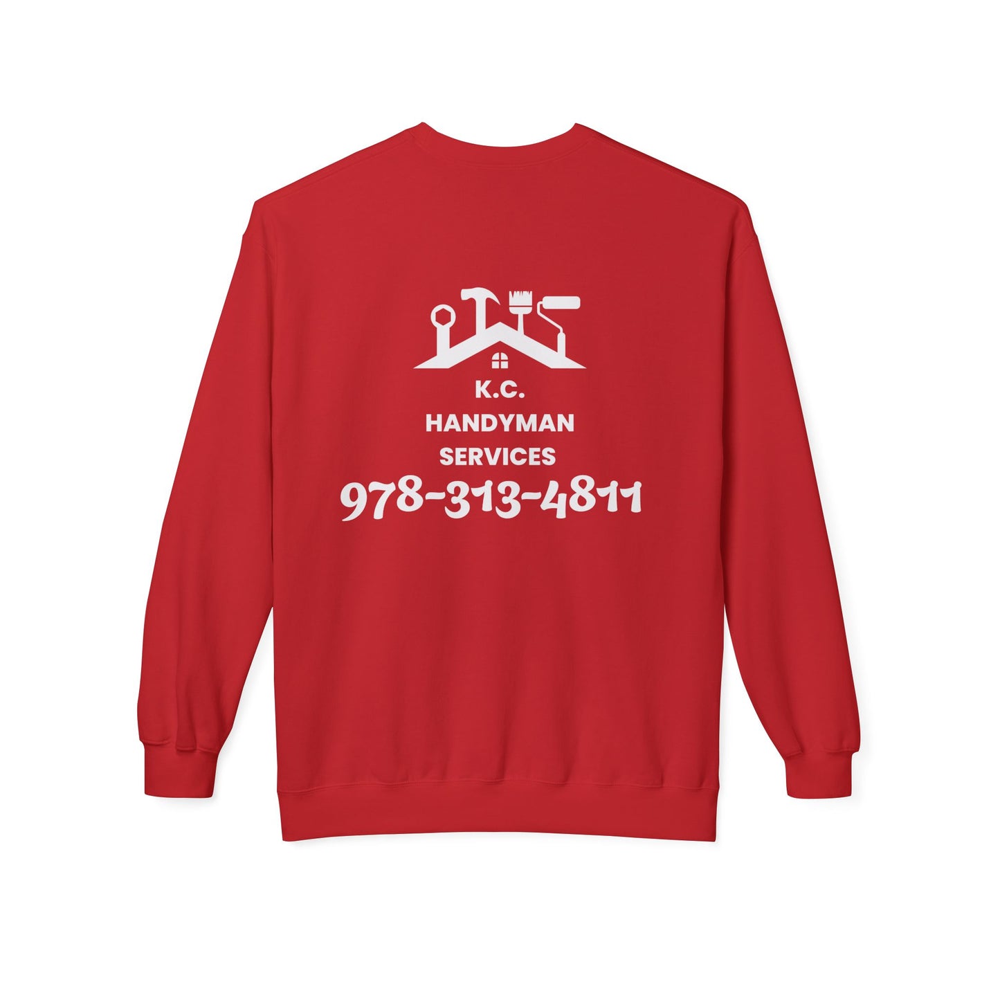K.C. Handyman Services Sweatshirt, Custom Crewneck for Handyman, Cozy Workwear, Personalized Gift for Father's Day, Practical Uniform