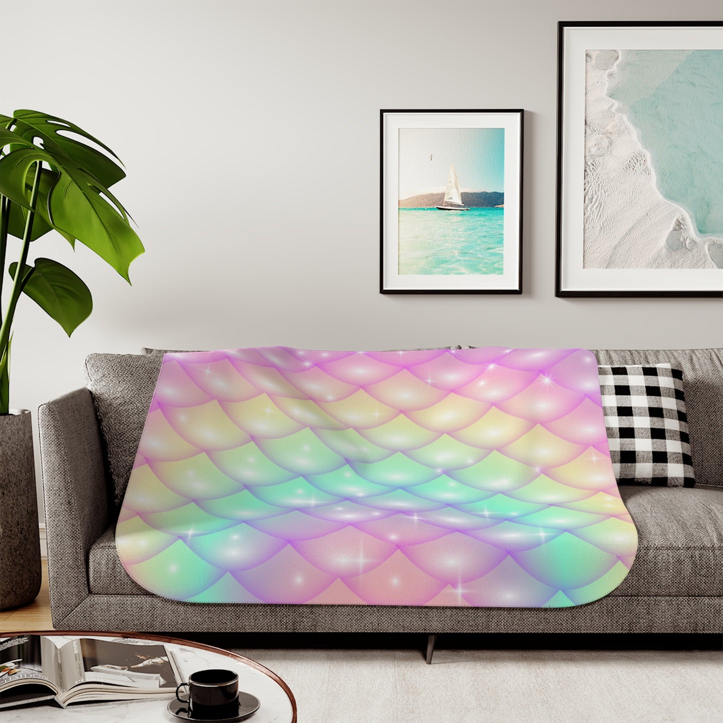 Sherpa Blanket, Has Matching Products Sold Separate. Use Your Own Image Free Give Me a Jingle