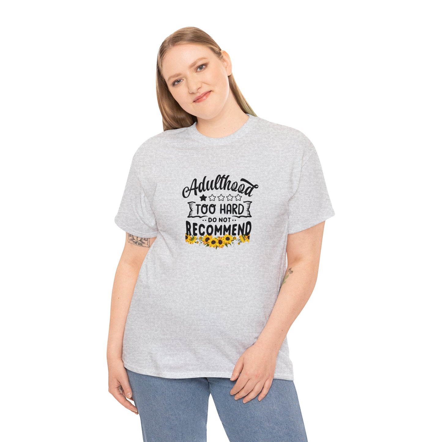 Unisex Heavy Cotton Tee Adult/Teen Activewear Comes In Various Colors
