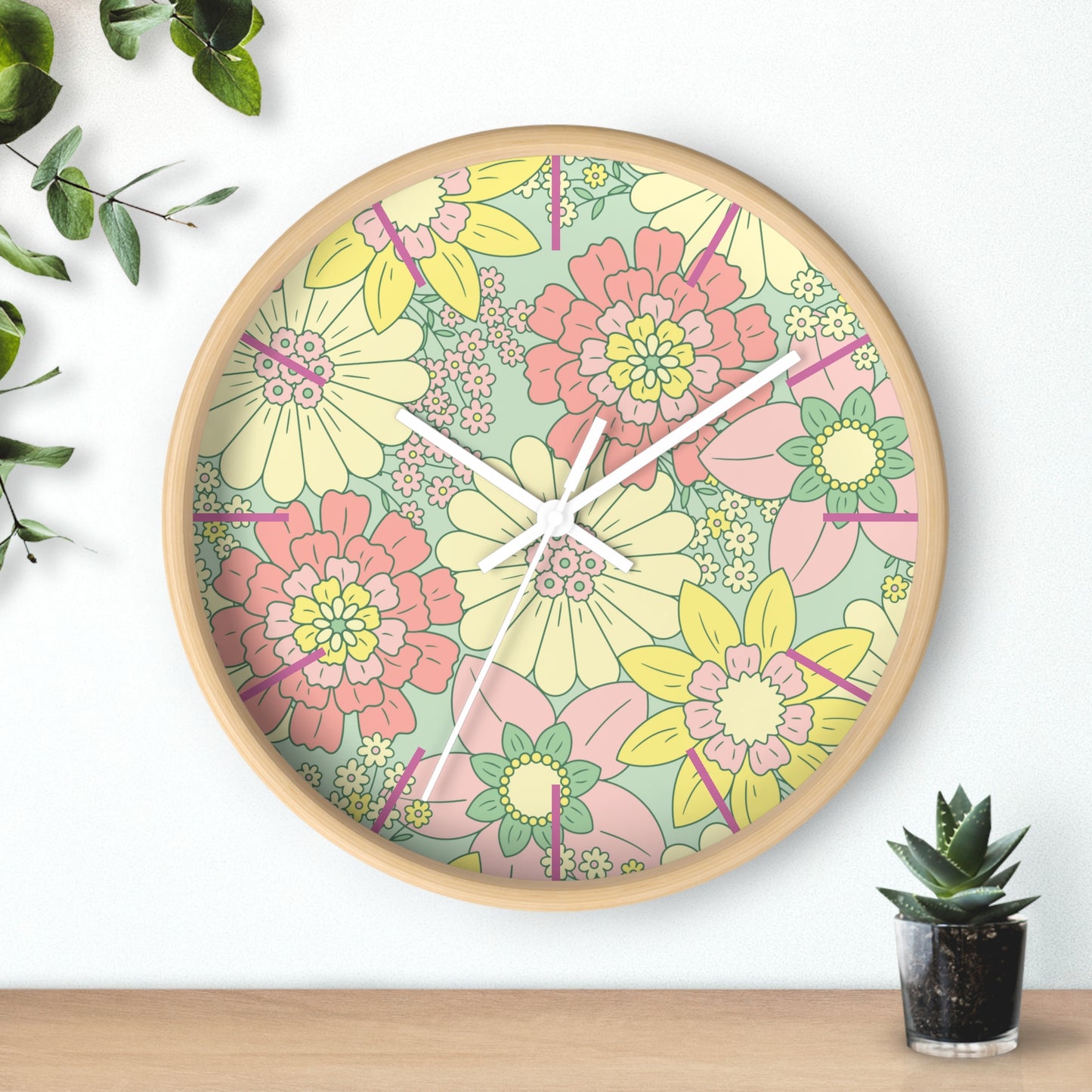 Wall Clock Full Set Available Comforter Pillow Sham Clock Round or Square Rugs Curtains Sheer or Blackout and Storage Boxes and More!!