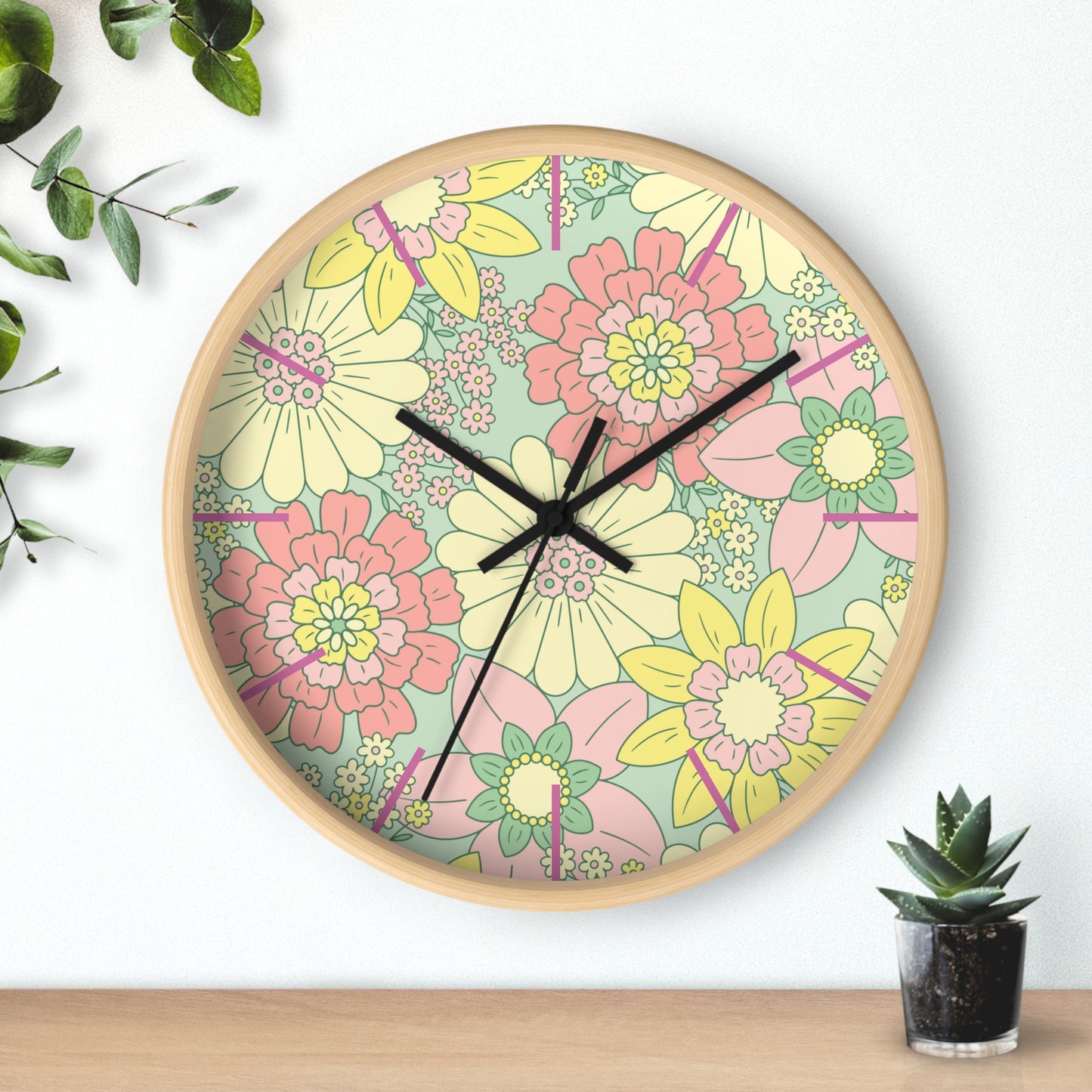 Wall Clock Full Set Available Comforter Pillow Sham Clock Round or Square Rugs Curtains Sheer or Blackout and Storage Boxes and More!!